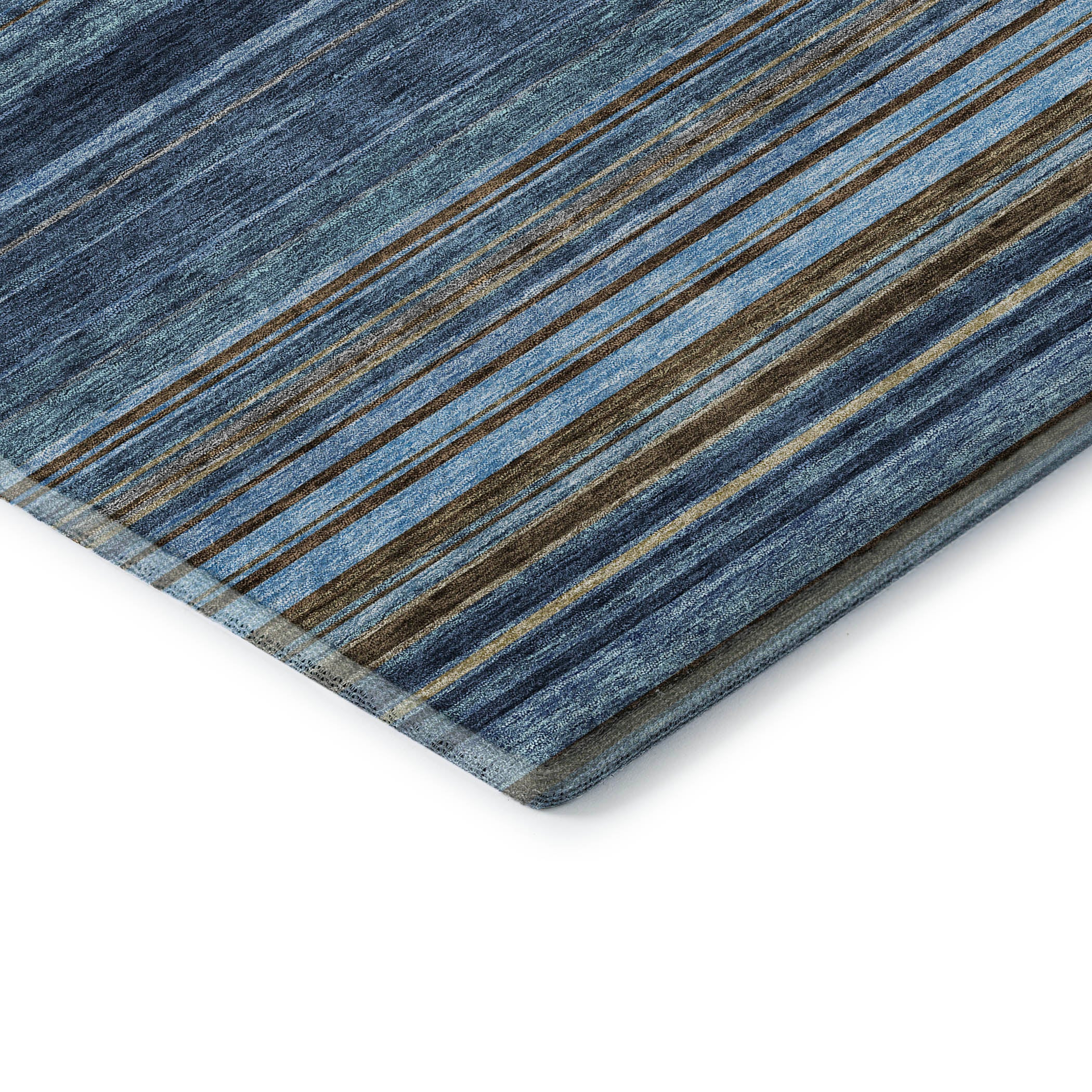 Santorini Machine Washable Transitional Navy Blue Rug 1'8" x 2'6" #shape_Rectangle