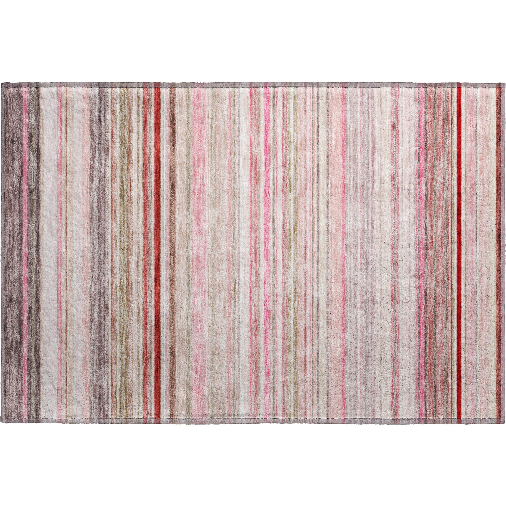 Santorini Machine Washable Transitional Pink Rug 1'8" x 2'6" #shape_Rectangle