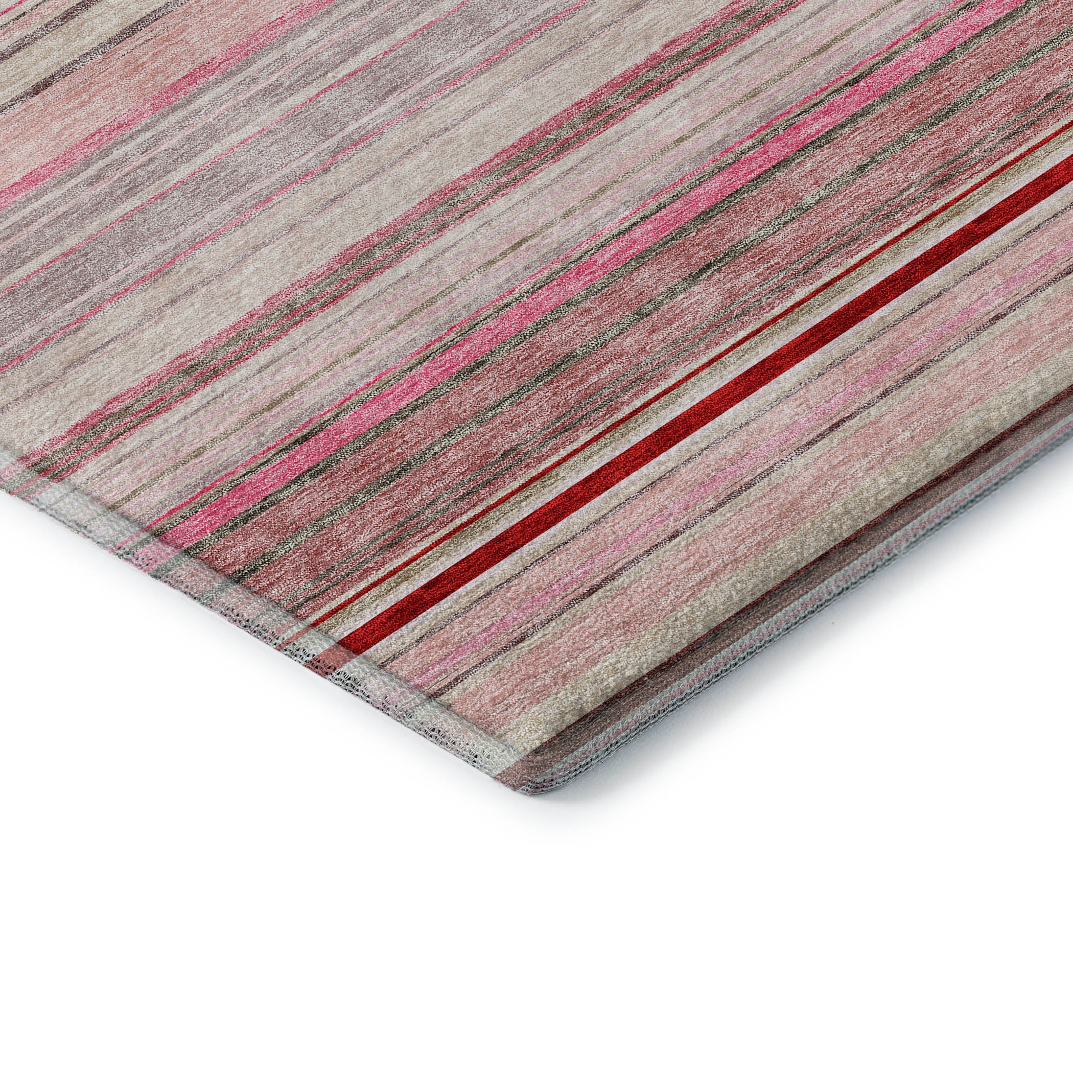 Santorini Machine Washable Transitional Pink Rug 1'8" x 2'6" #shape_Rectangle