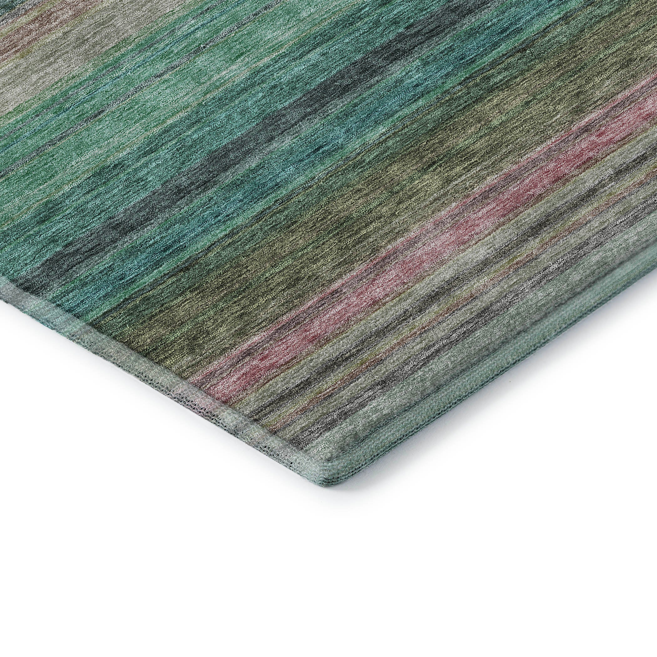 Santorini Machine Washable Transitional Sage Green Rug 1'8" x 2'6" #shape_Rectangle