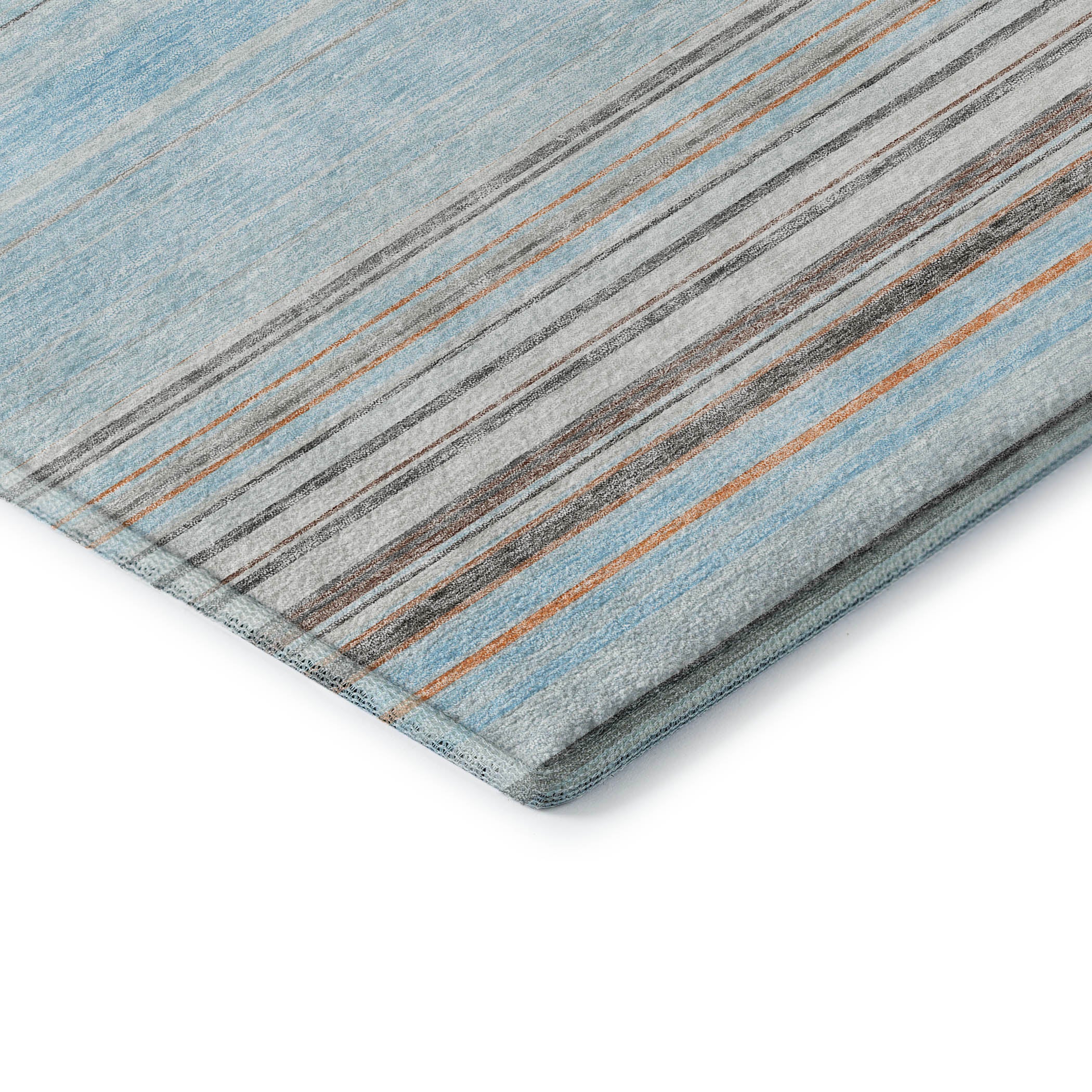 Santorini Machine Washable Transitional Sky Blue Rug 1'8" x 2'6" #shape_Rectangle