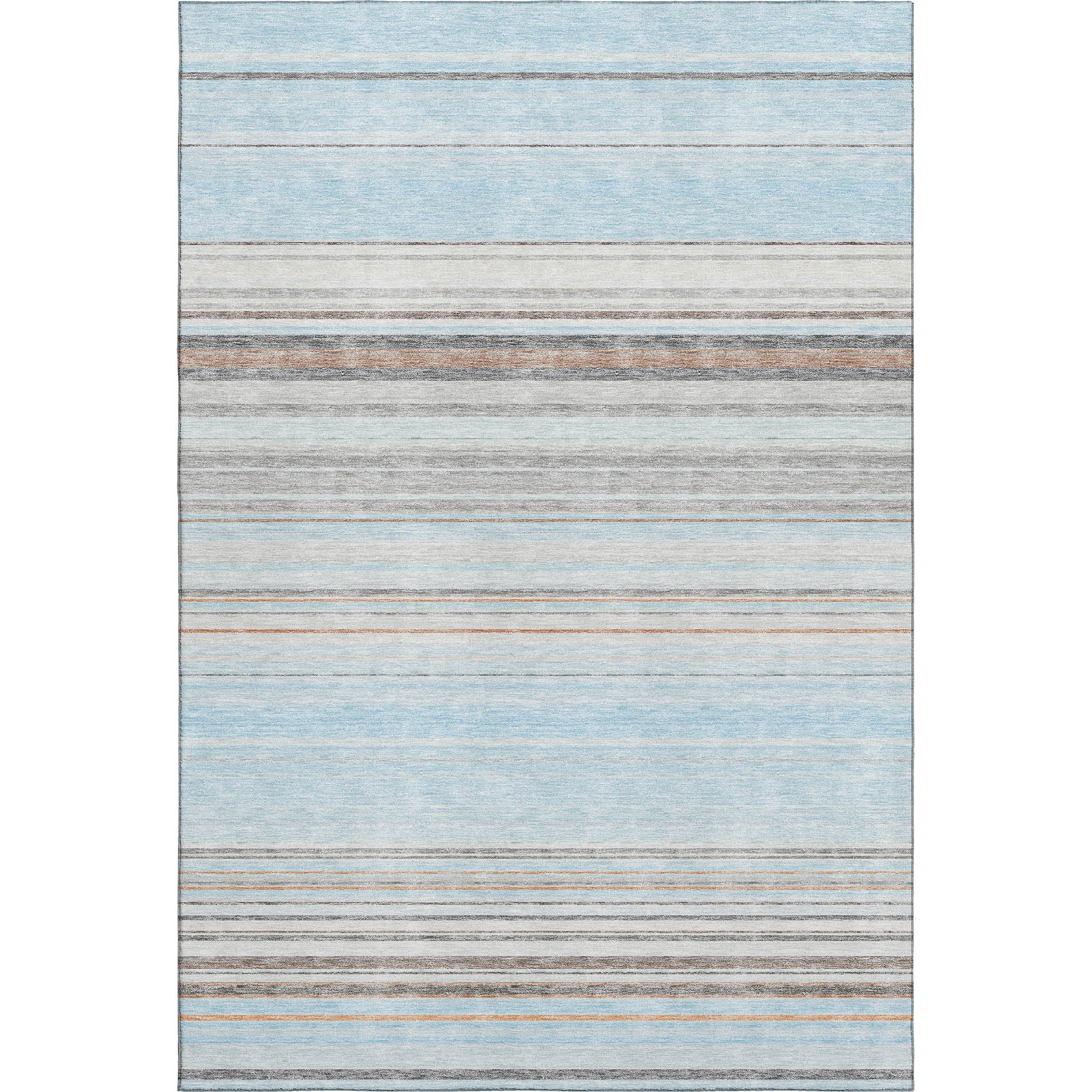 Santorini Machine Washable Transitional Sky Blue Rug 2'6" x 3'10" #shape_Rectangle