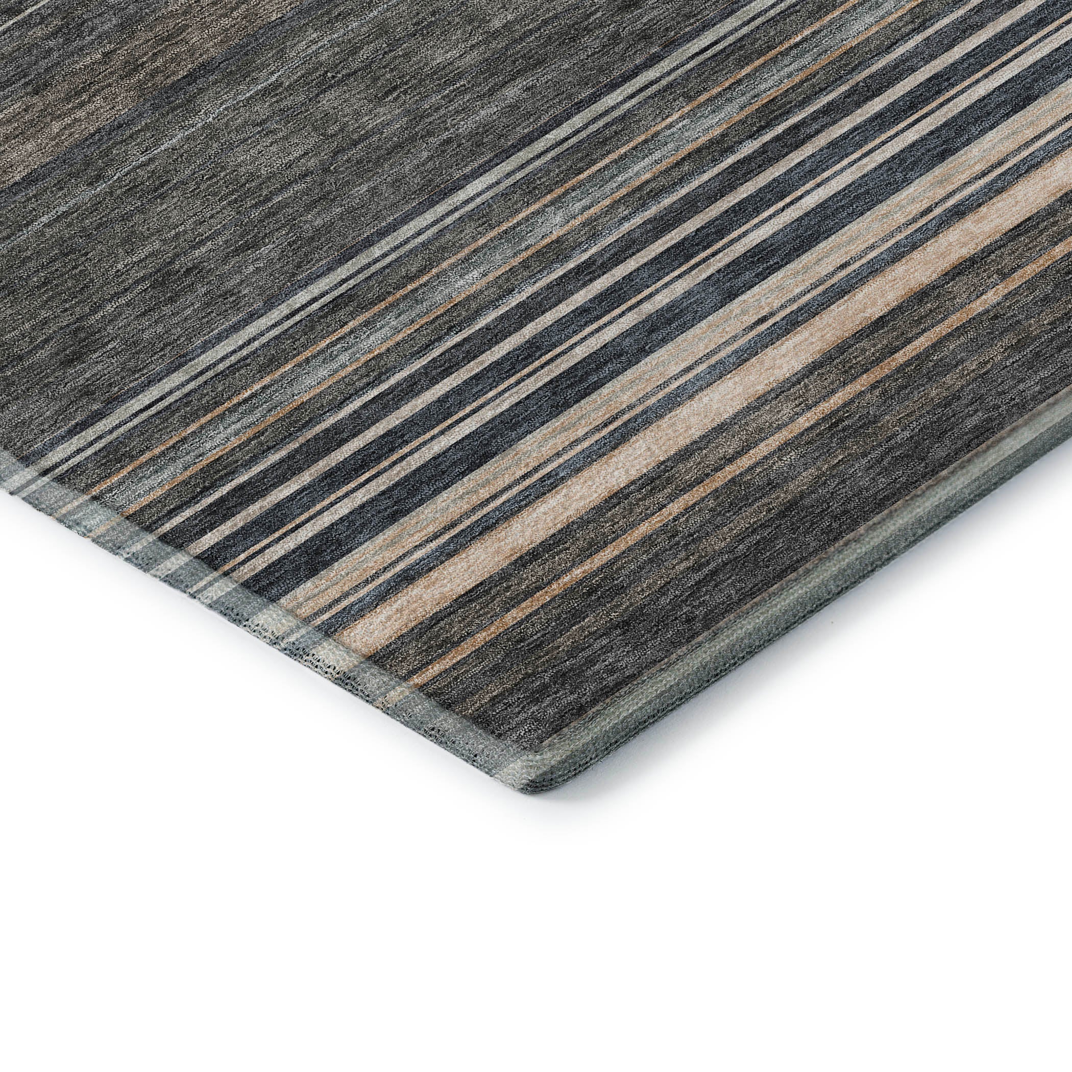 Santorini Machine Washable Transitional Taupe Brown Rug 1'8" x 2'6" #shape_Rectangle