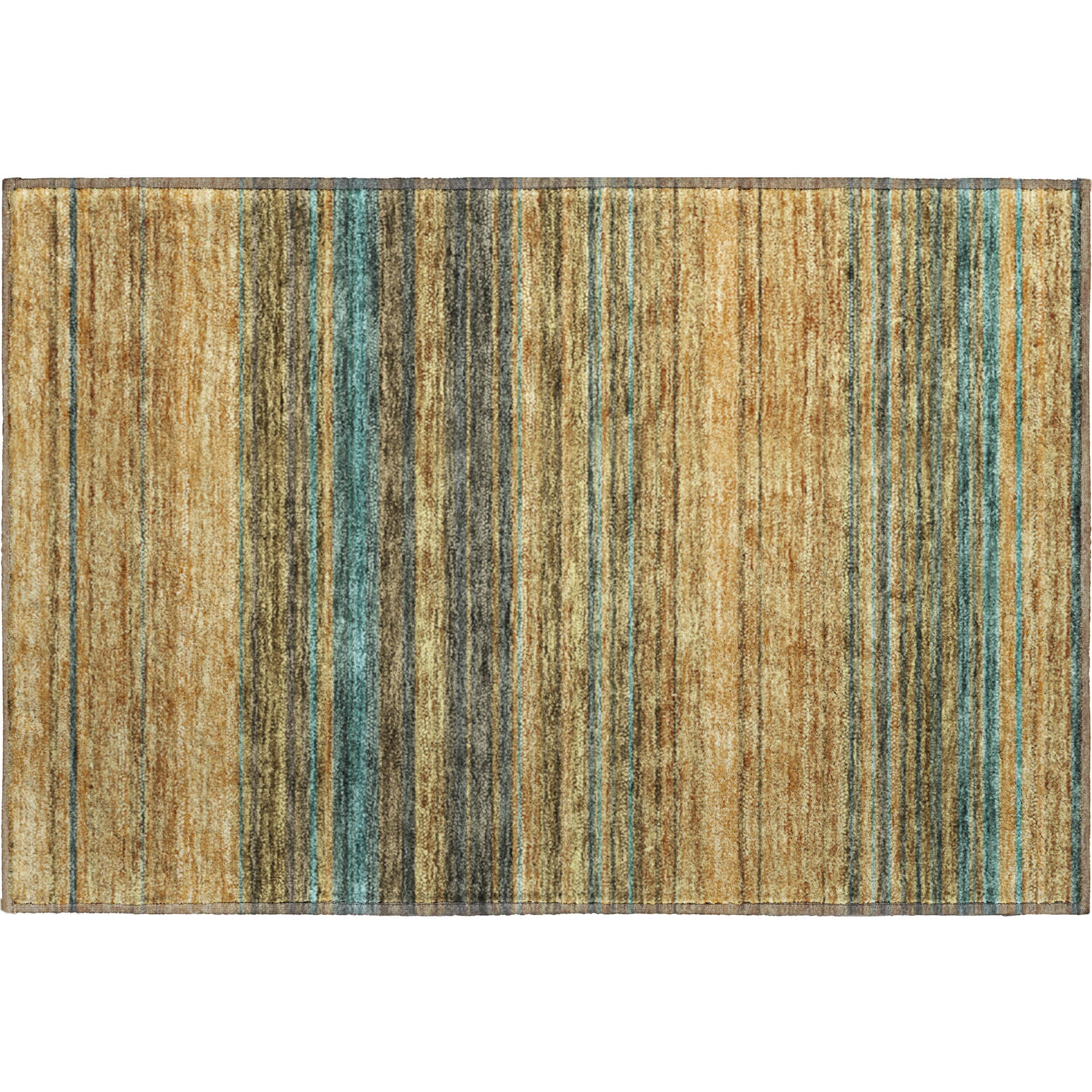 Santorini Machine Washable Transitional Wheat Gold Rug 1'8" x 2'6" #shape_Rectangle