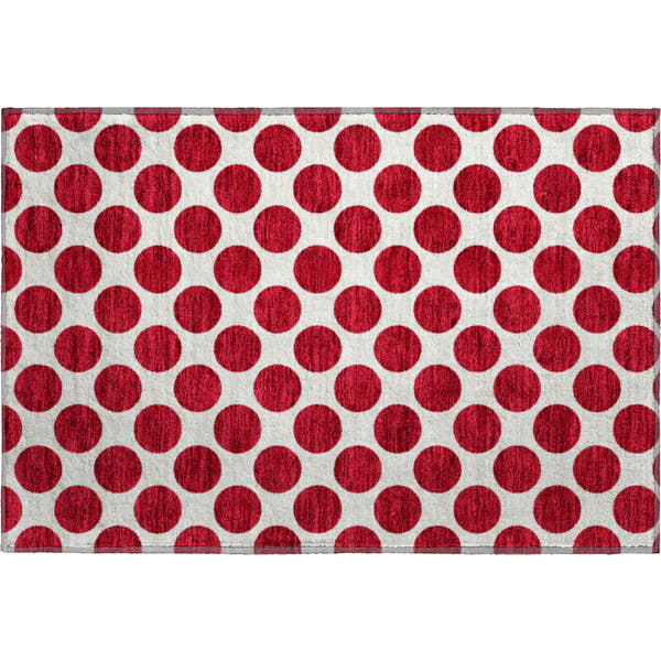 Jaipur Machine Washable Transitional Red Rug 1'8" x 2'6"