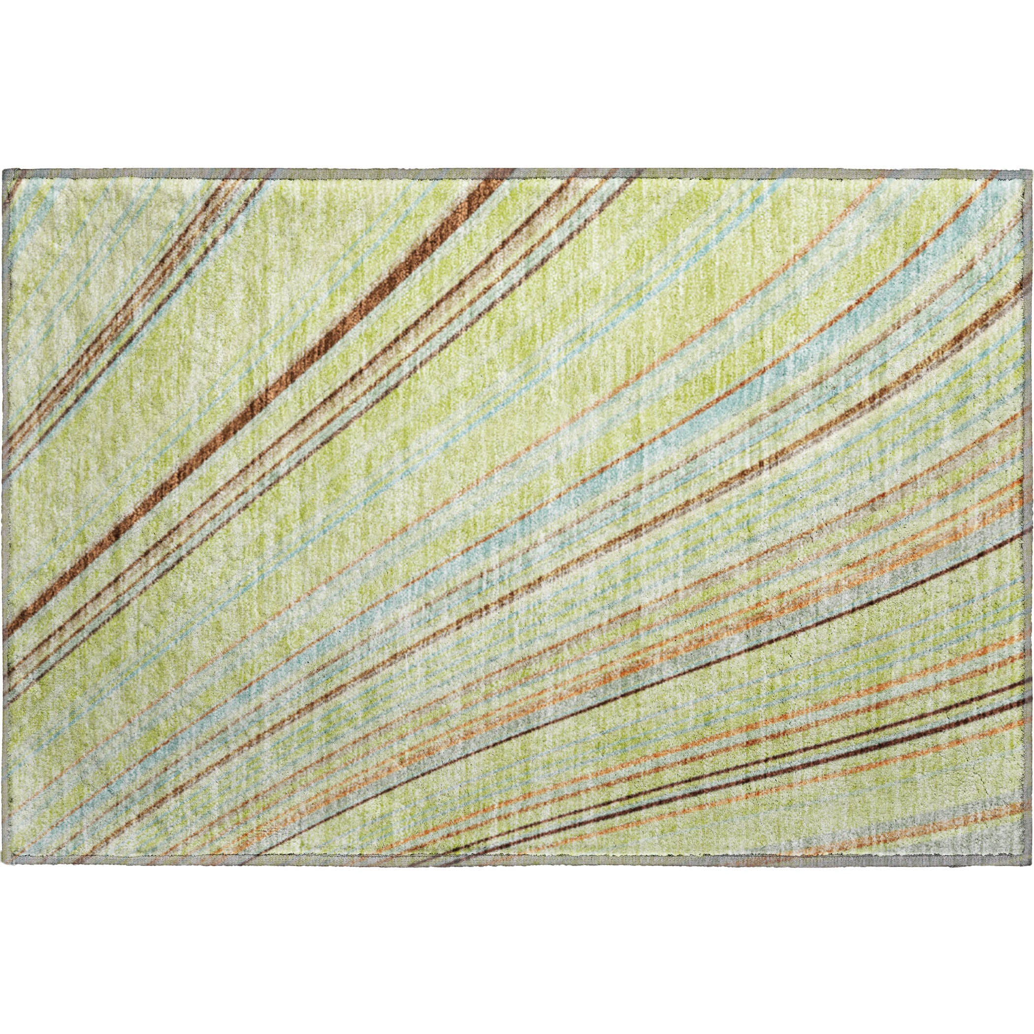 Chiang Mai Machine Washable Transitional Aloe Green Rug 1'8" x 2'6" #shape_Rectangle
