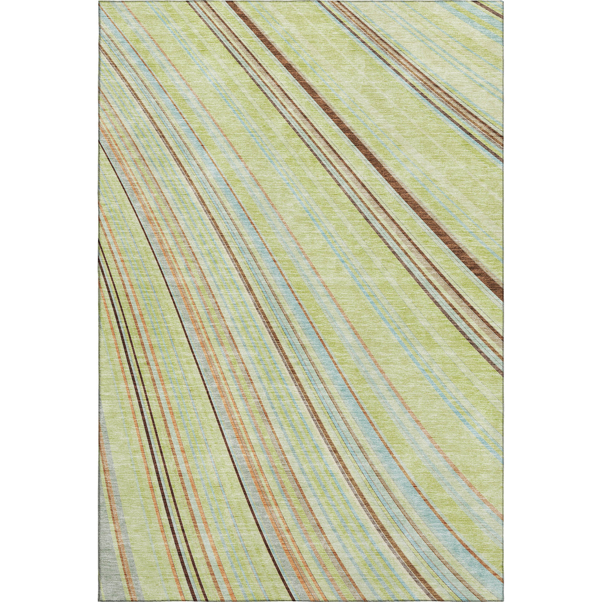 Chiang Mai Machine Washable Transitional Aloe Green Rug 2'6" x 3'10" #shape_Rectangle