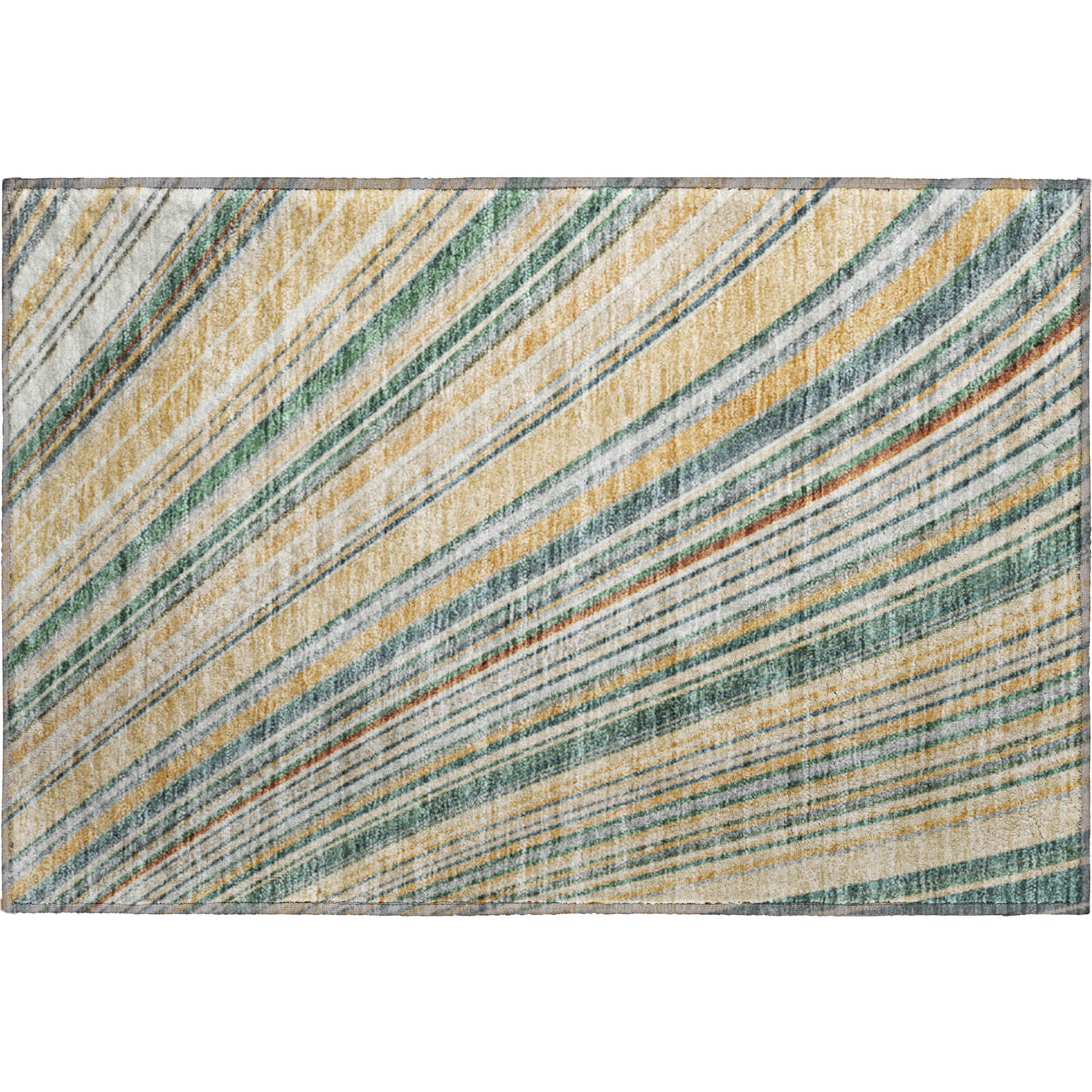Chiang Mai Machine Washable Transitional Beige Brown Rug 1'8" x 2'6" #shape_Rectangle