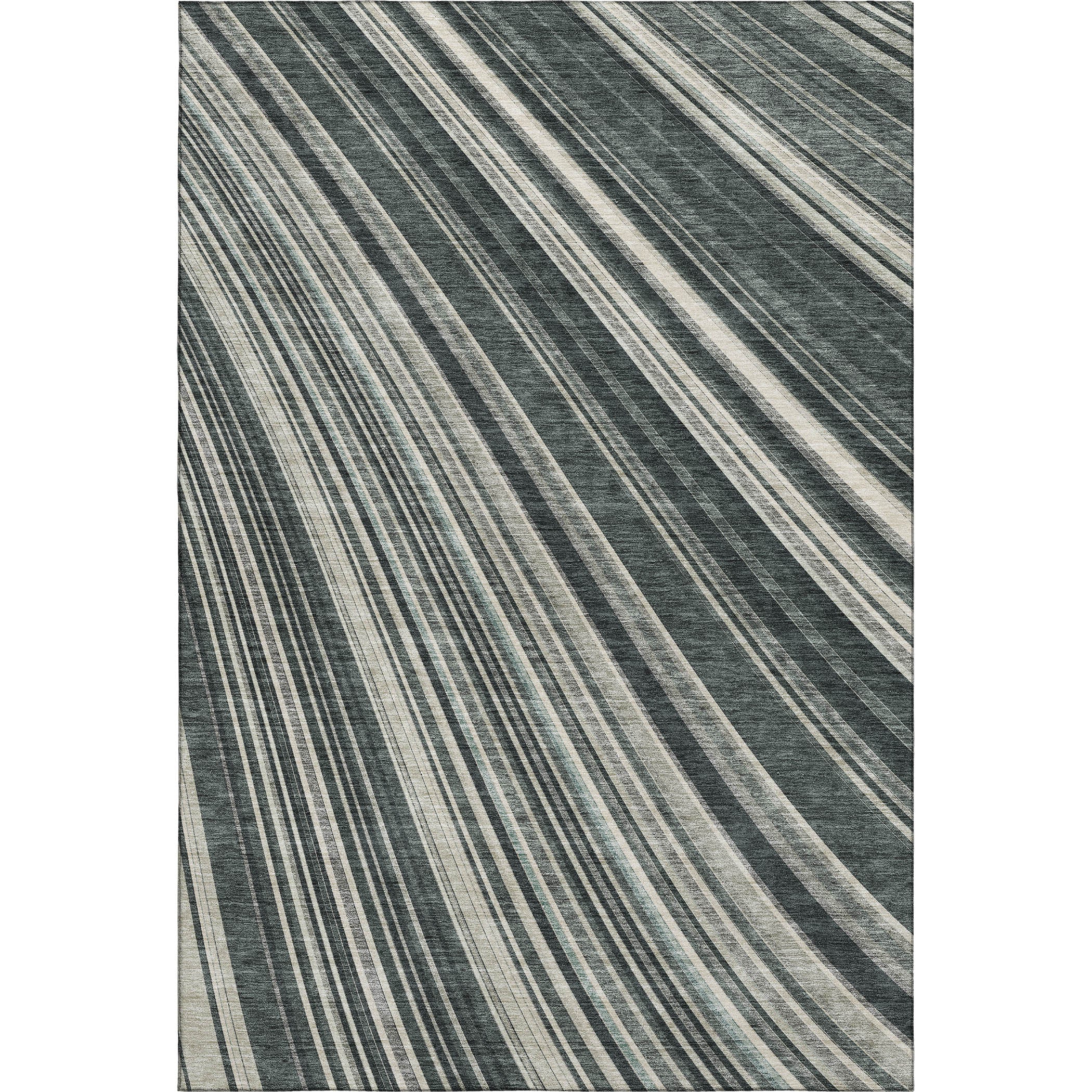Chiang Mai Machine Washable Transitional Black Rug 2'6" x 3'10" #shape_Rectangle