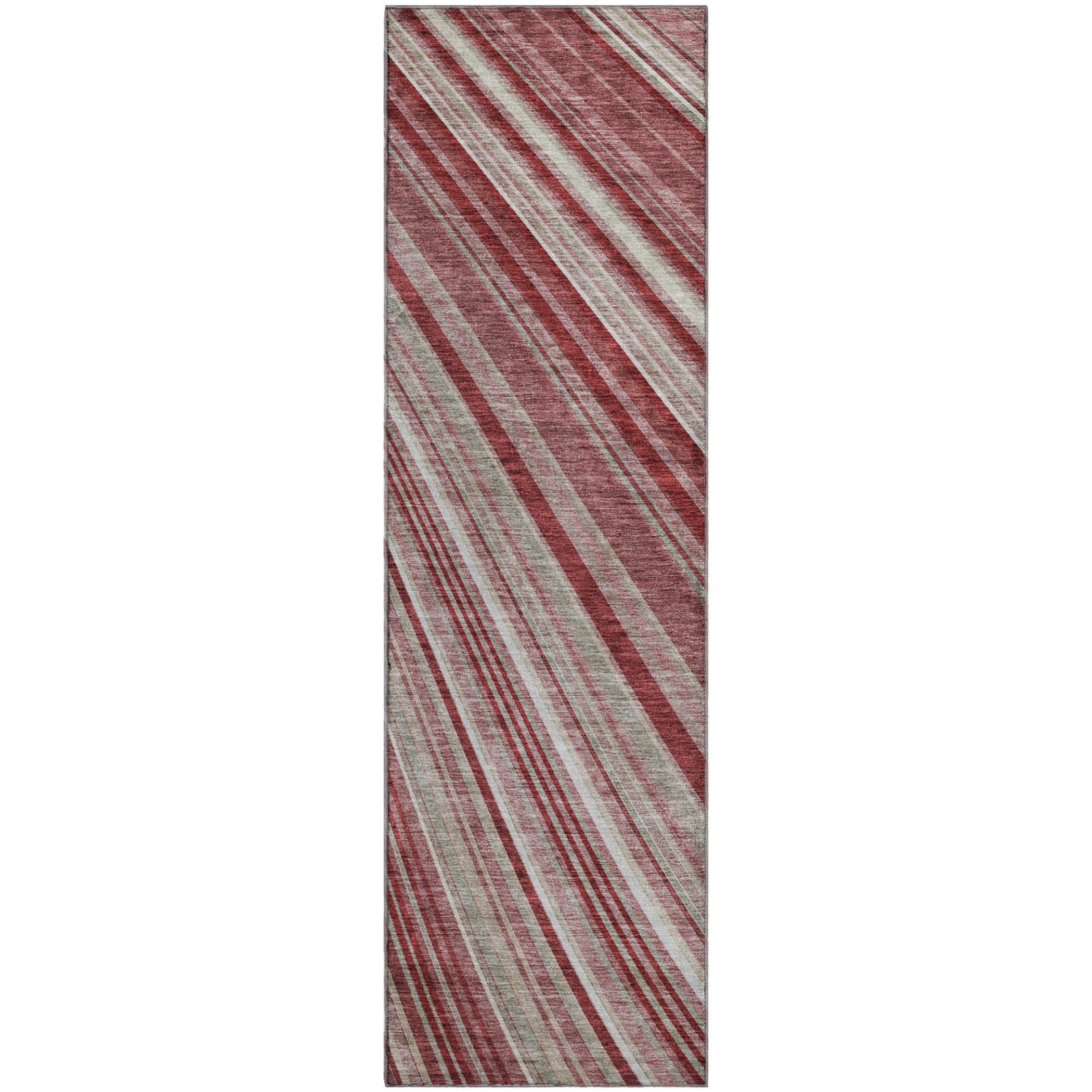 Chiang Mai Machine Washable Transitional Garnet Red Rug 2'3" x 7'6" #shape_Runner