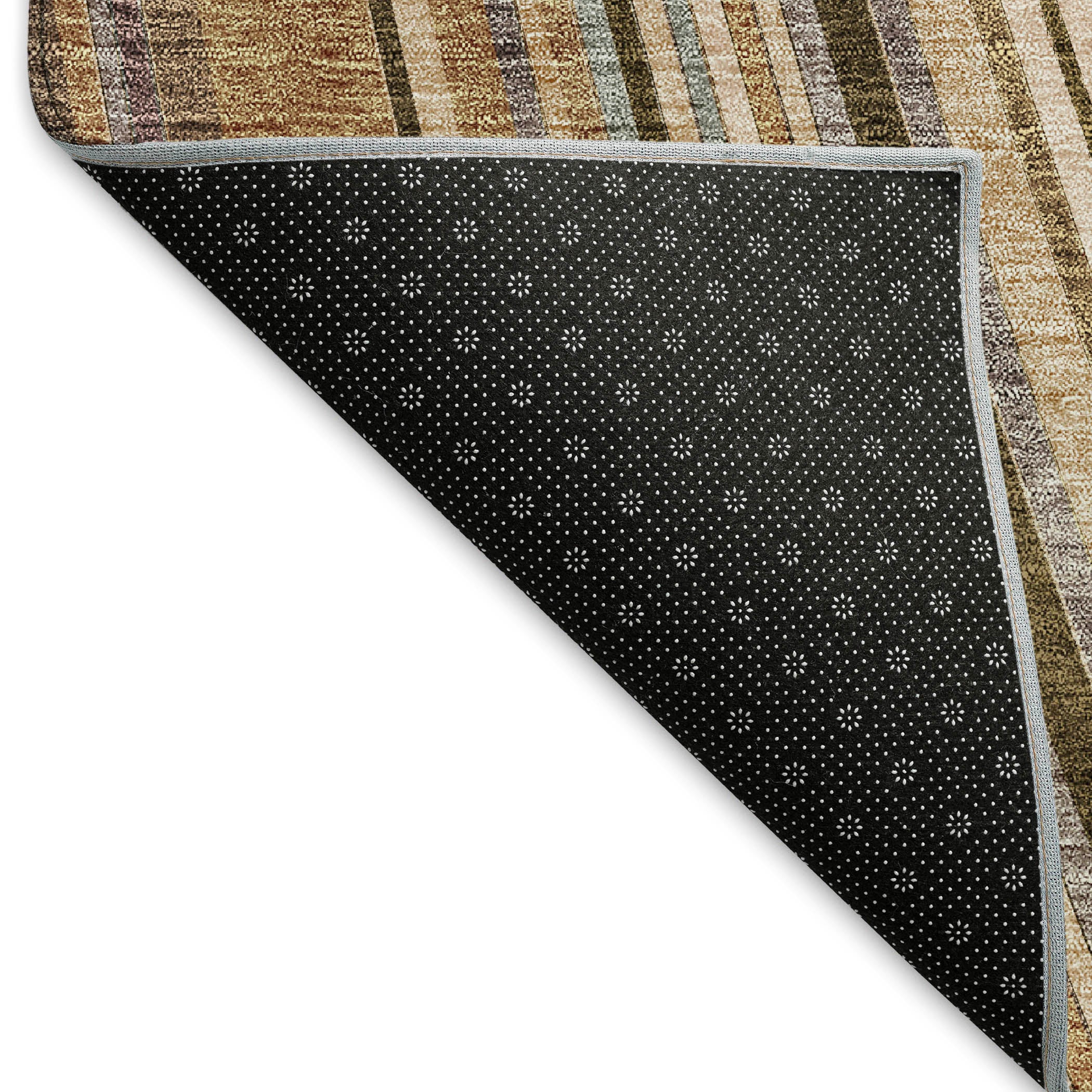 Chiang Mai Machine Washable Transitional Taupe Brown Rug 1'8" x 2'6" #shape_Rectangle