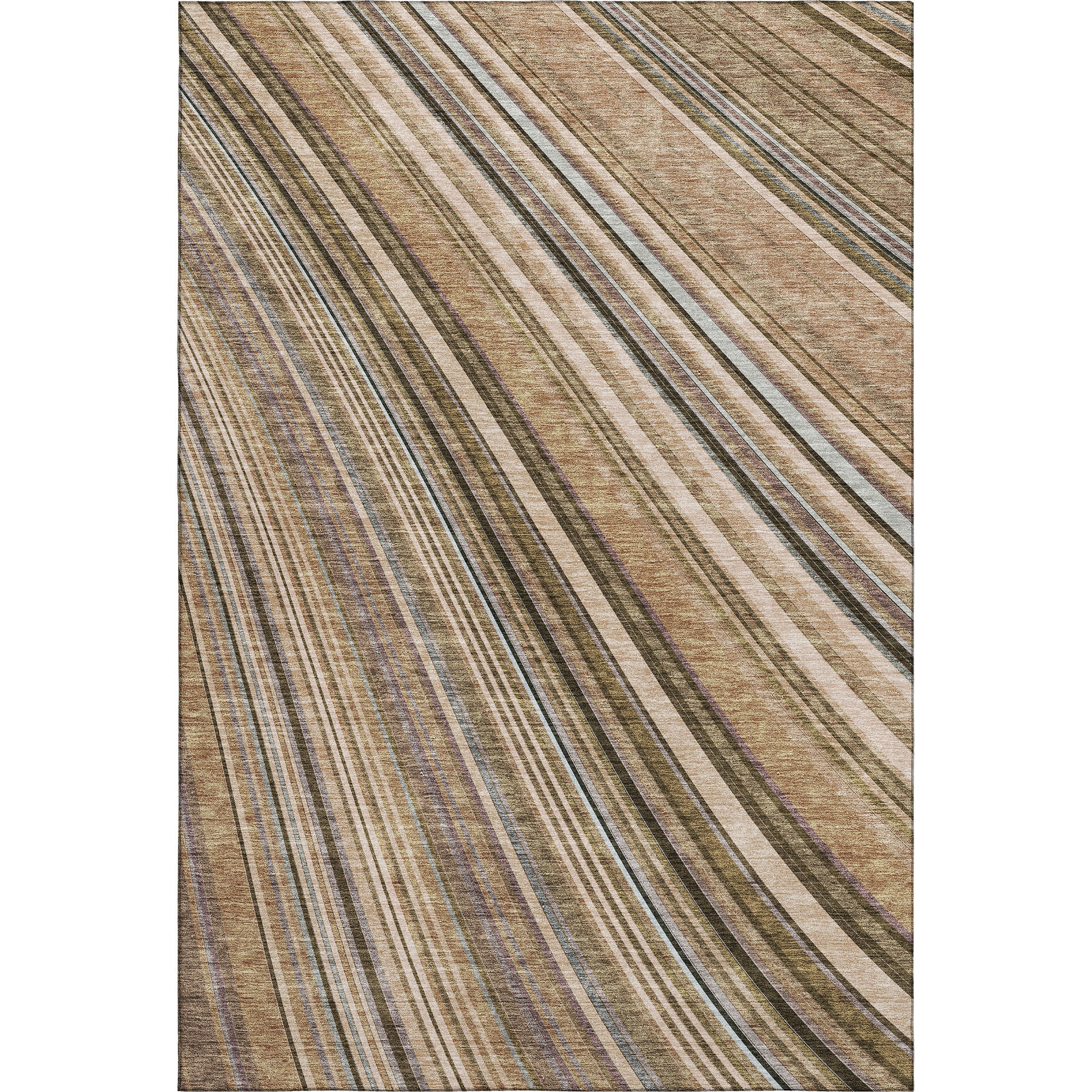 Chiang Mai Machine Washable Transitional Taupe Brown Rug 2'6" x 3'10" #shape_Rectangle