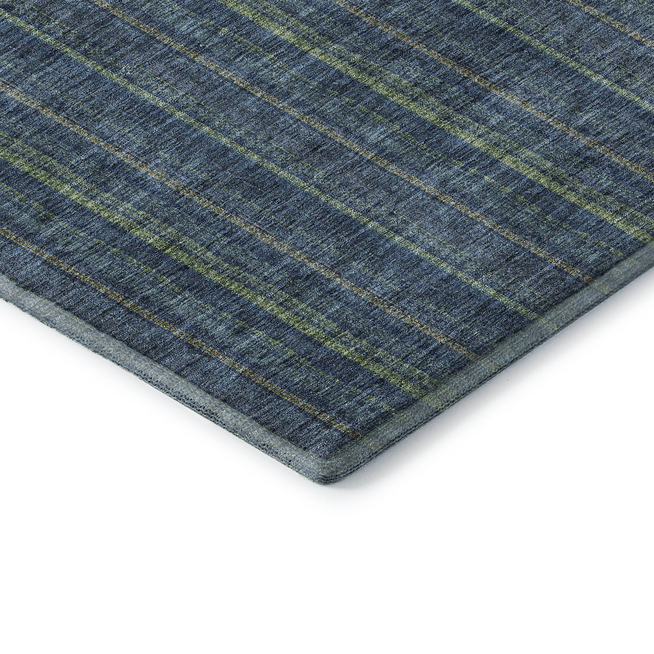 Ghent Machine Washable Transitional Blue Rug 1'8" x 2'6" #shape_Rectangle