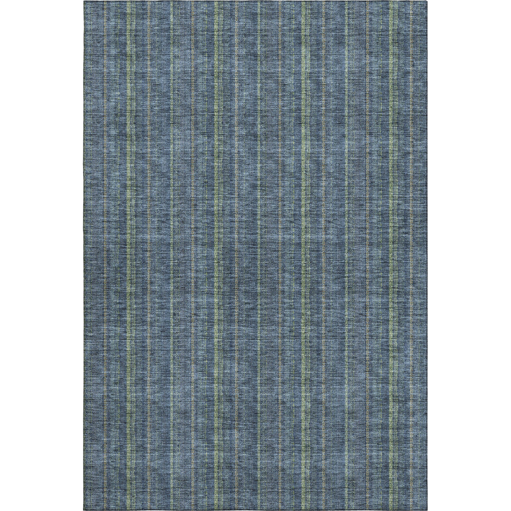 Ghent Machine Washable Transitional Blue Rug 2'6" x 3'10" #shape_Rectangle