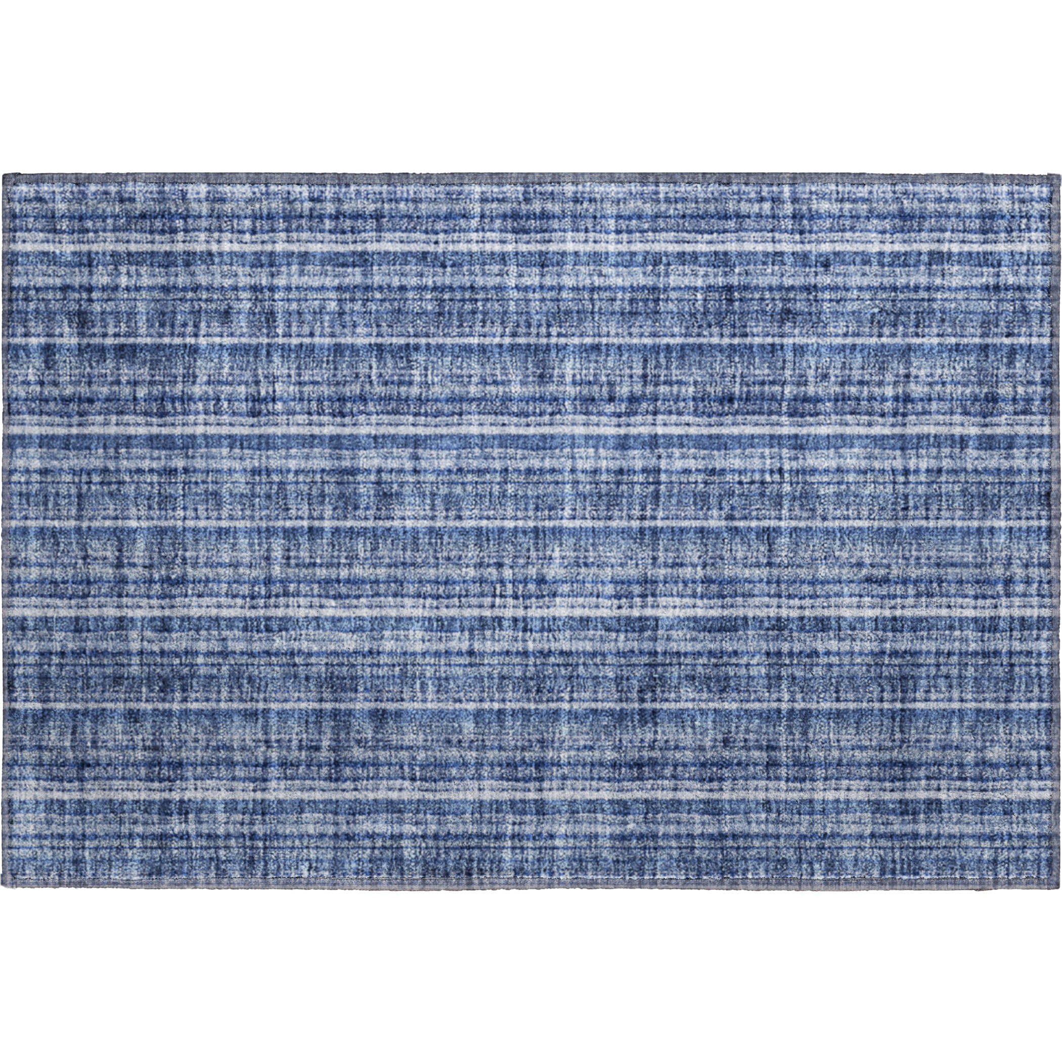 Ghent Machine Washable Transitional Denim Blue Rug 1'8" x 2'6" #shape_Rectangle