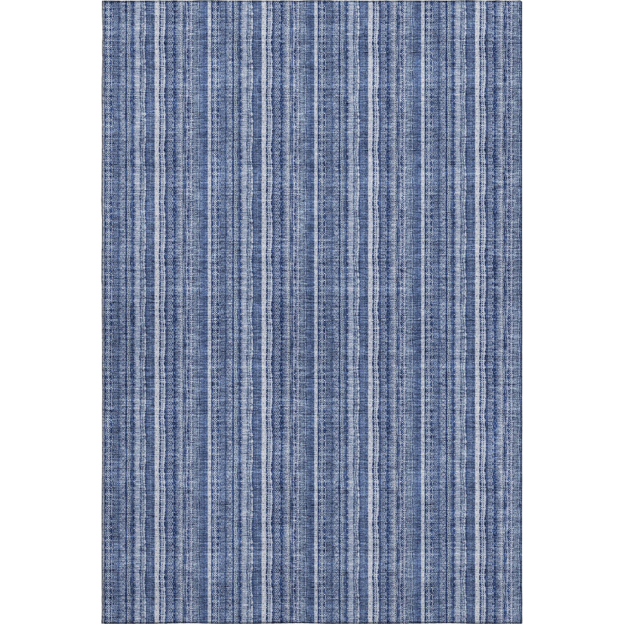 Ghent Machine Washable Transitional Denim Blue Rug 2'6" x 3'10" #shape_Rectangle