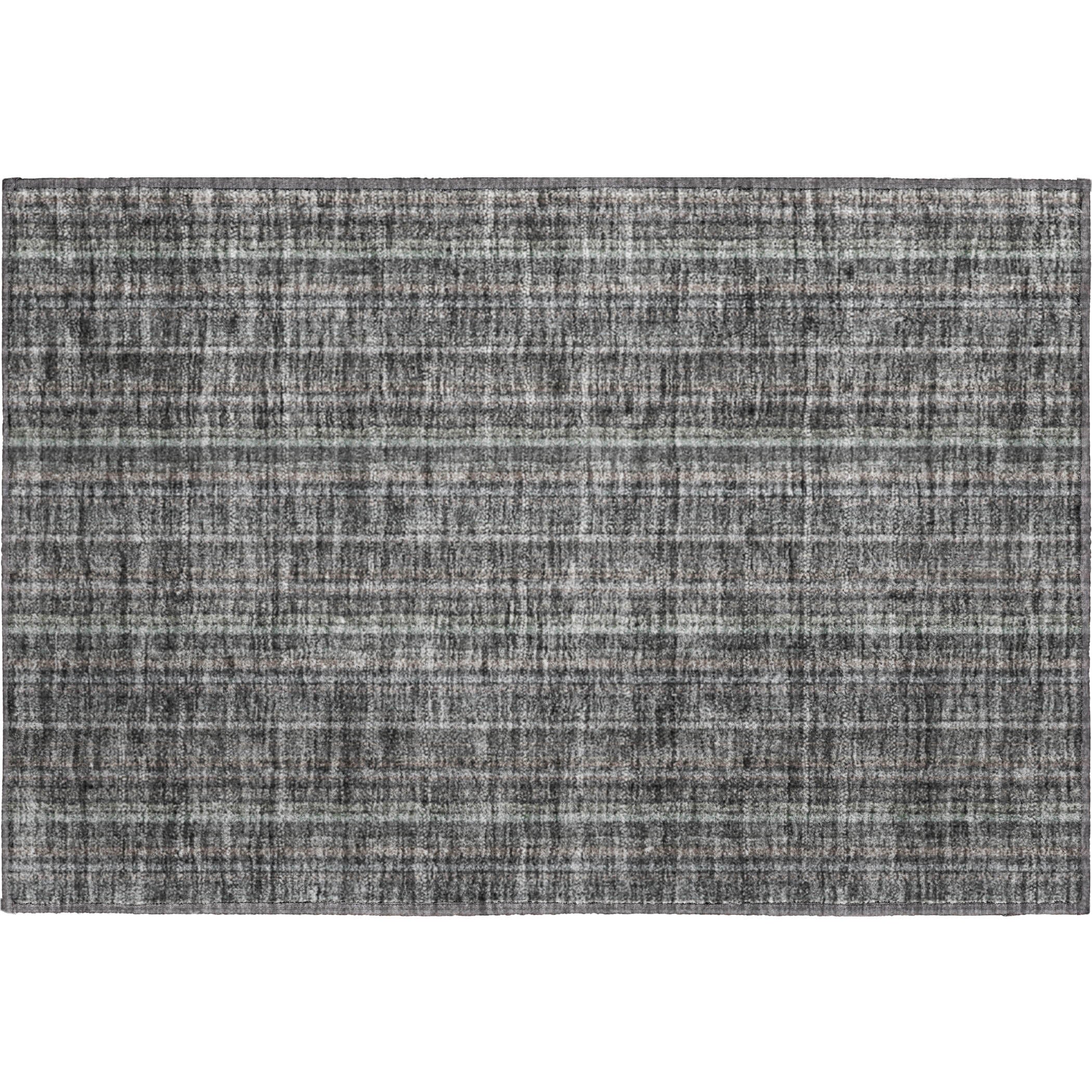 Ghent Machine Washable Transitional Gray Rug 1'8" x 2'6" #shape_Rectangle