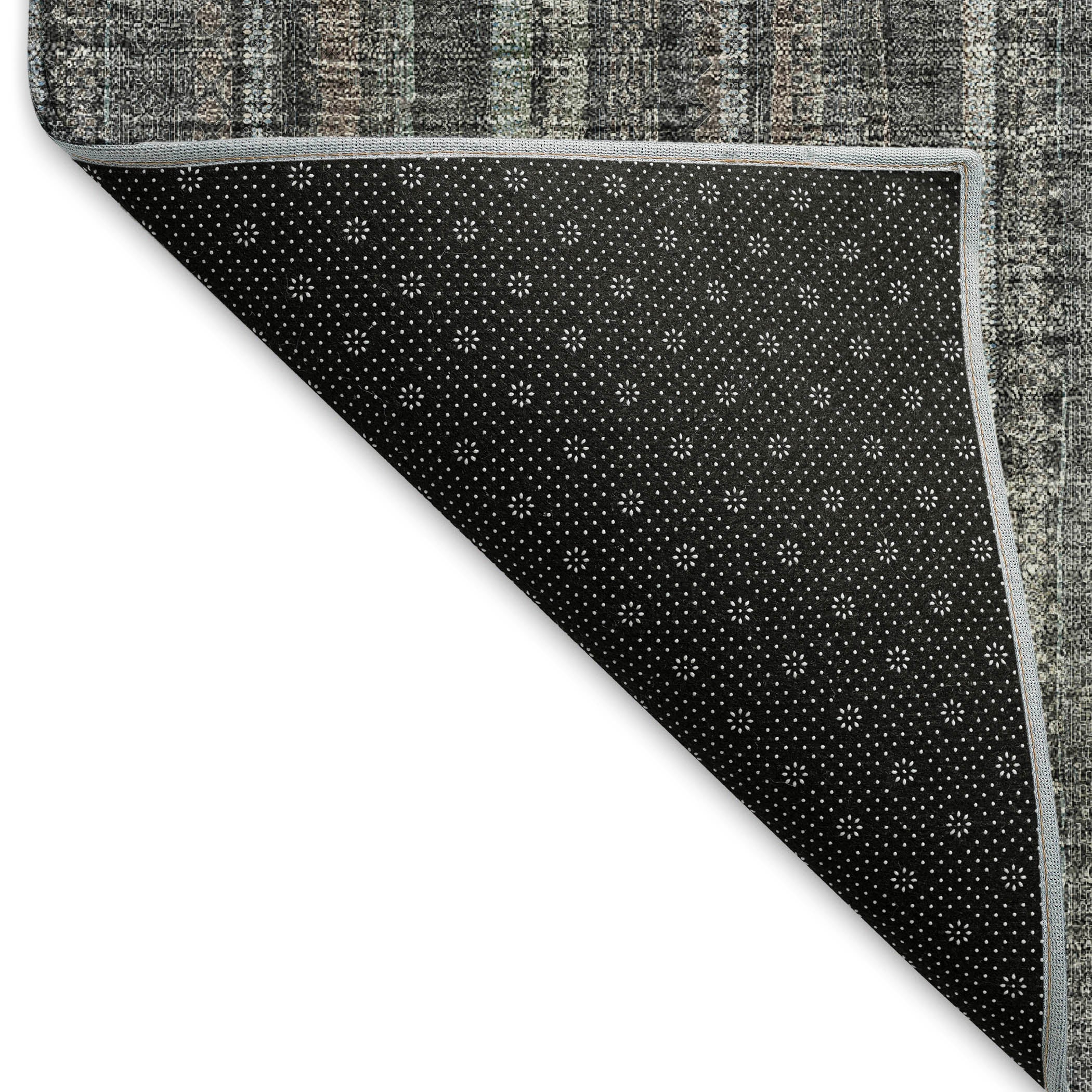 Ghent Machine Washable Transitional Gray Rug 1'8" x 2'6" #shape_Rectangle