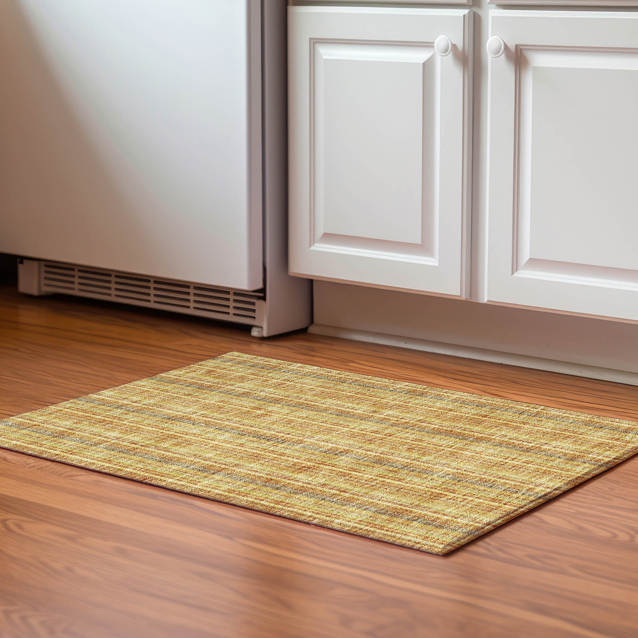 Ghent Machine Washable Transitional Honey Gold Rug 1'8" x 2'6" #shape_Rectangle