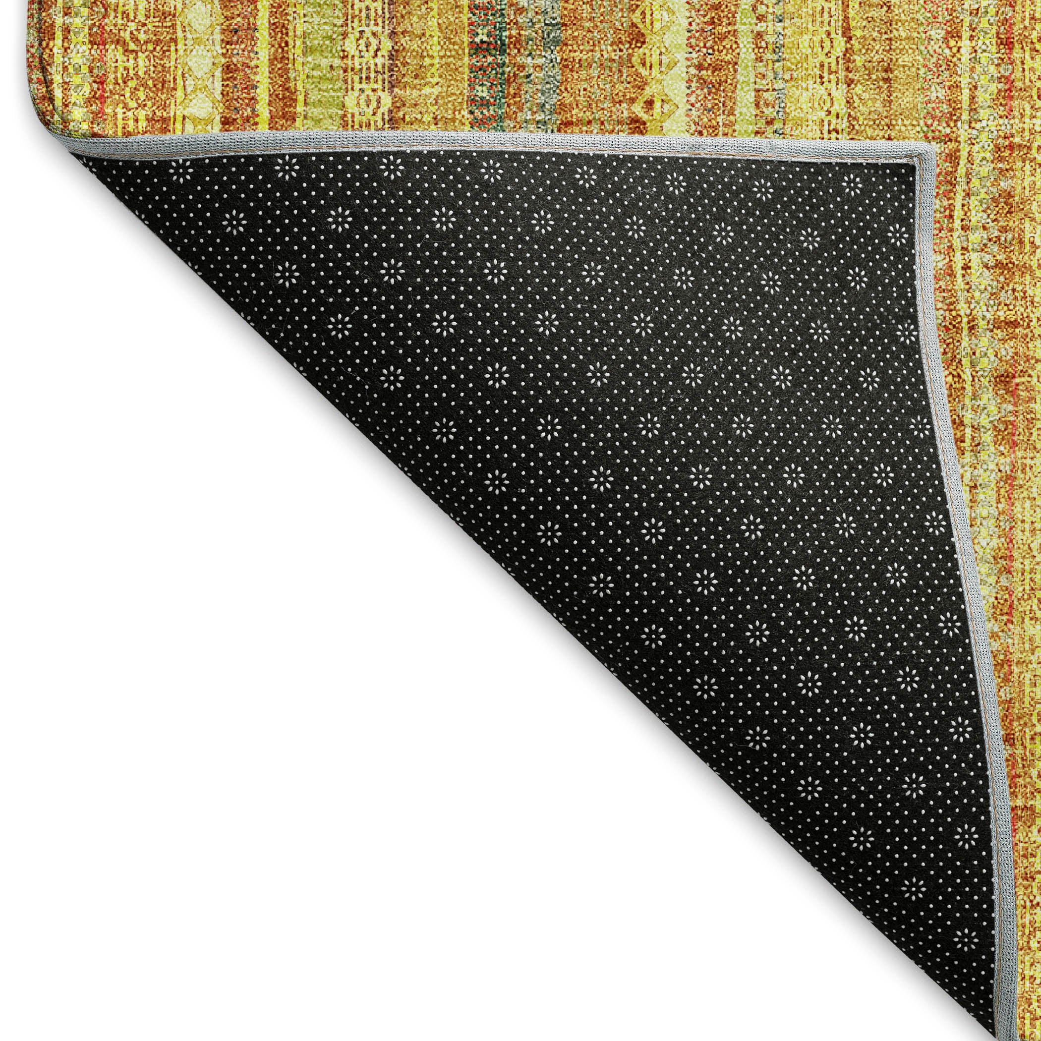 Ghent Machine Washable Transitional Honey Gold Rug 1'8" x 2'6" #shape_Rectangle