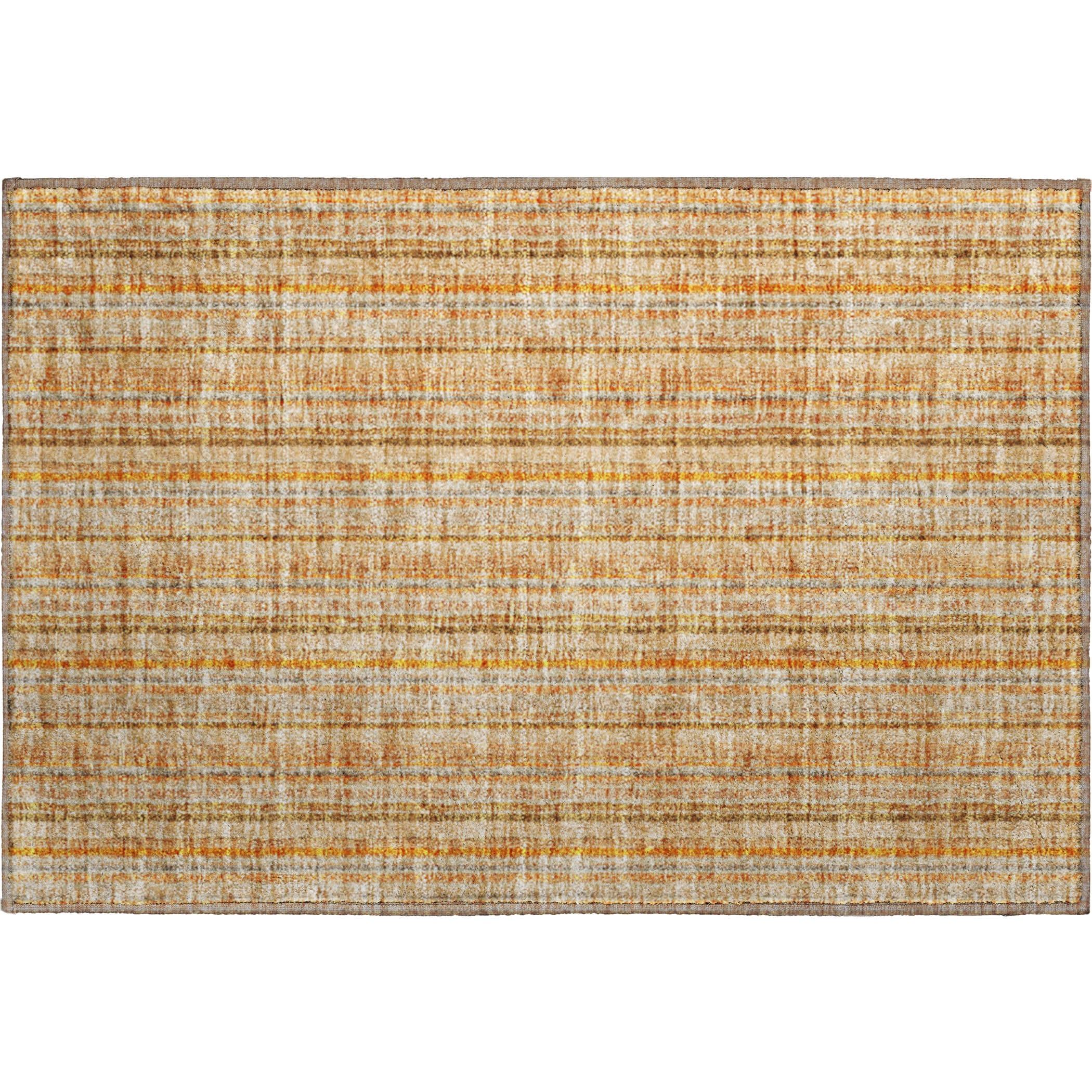 Ghent Machine Washable Transitional Peach Orange Rug 1'8" x 2'6" #shape_Rectangle