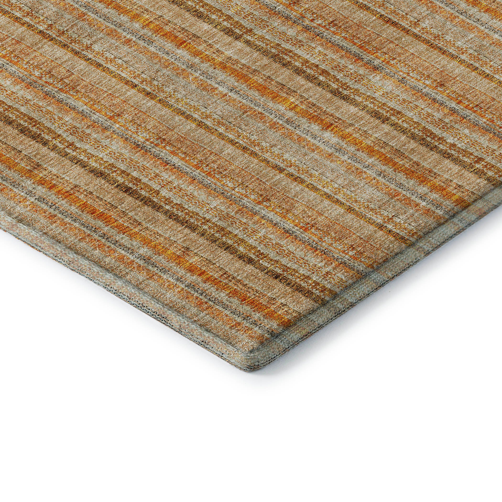 Ghent Machine Washable Transitional Peach Orange Rug 1'8" x 2'6" #shape_Rectangle