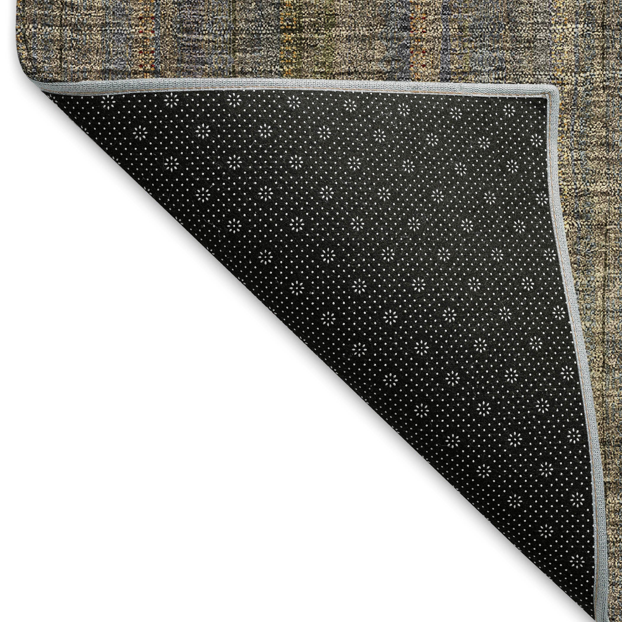 Ghent Machine Washable Transitional Taupe Brown Rug 1'8" x 2'6" #shape_Rectangle