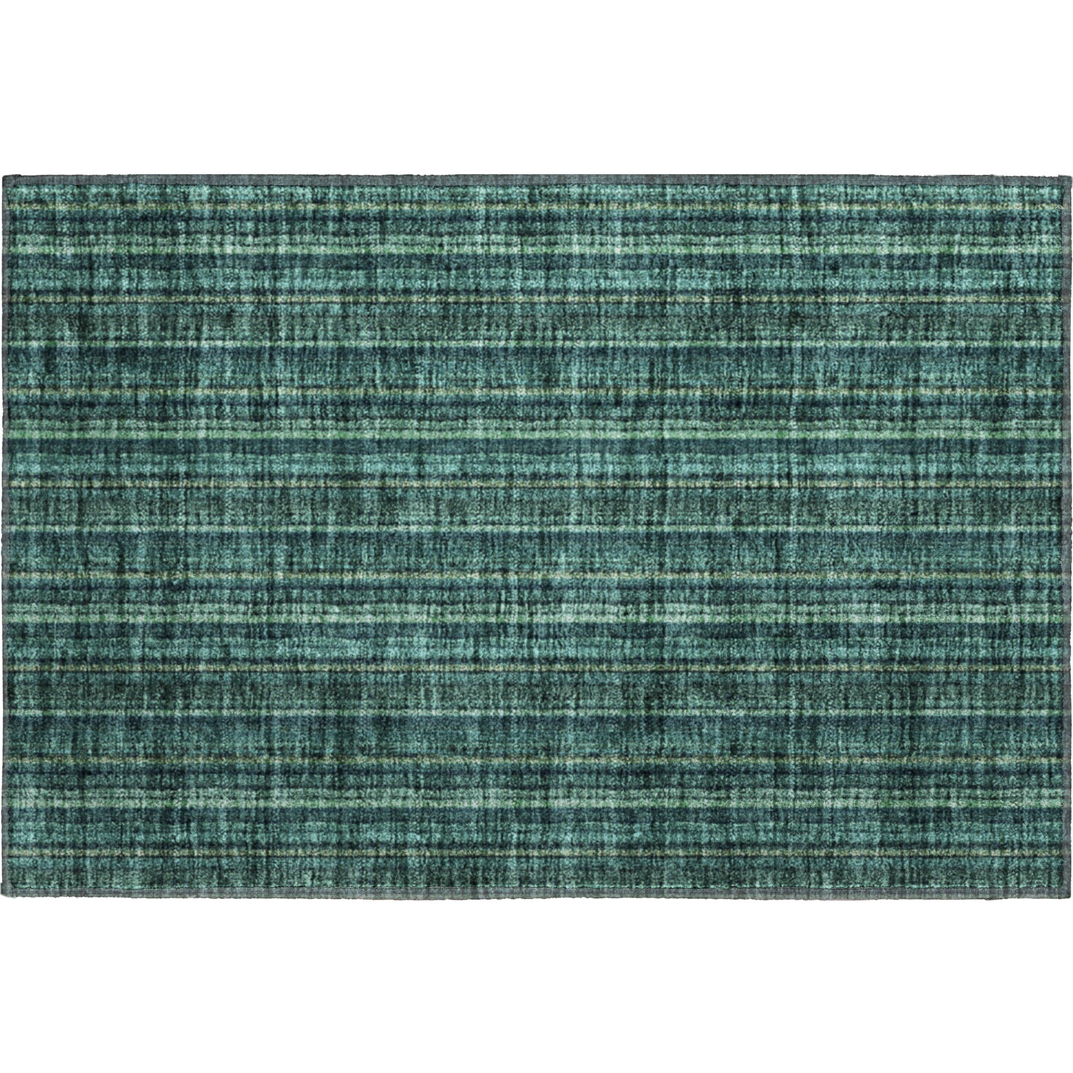 Ghent Machine Washable Transitional Teal Rug 1'8" x 2'6" #shape_Rectangle