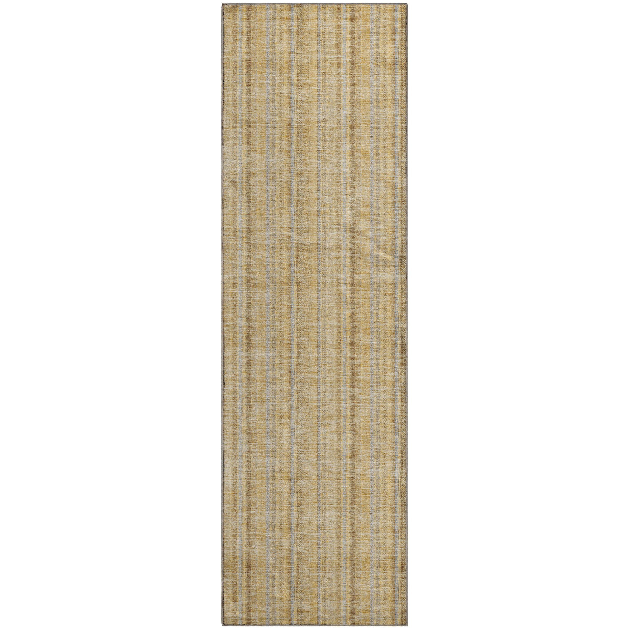 Ghent Machine Washable Transitional Wheat Gold Rug 2'3" x 7'6" #shape_Runner