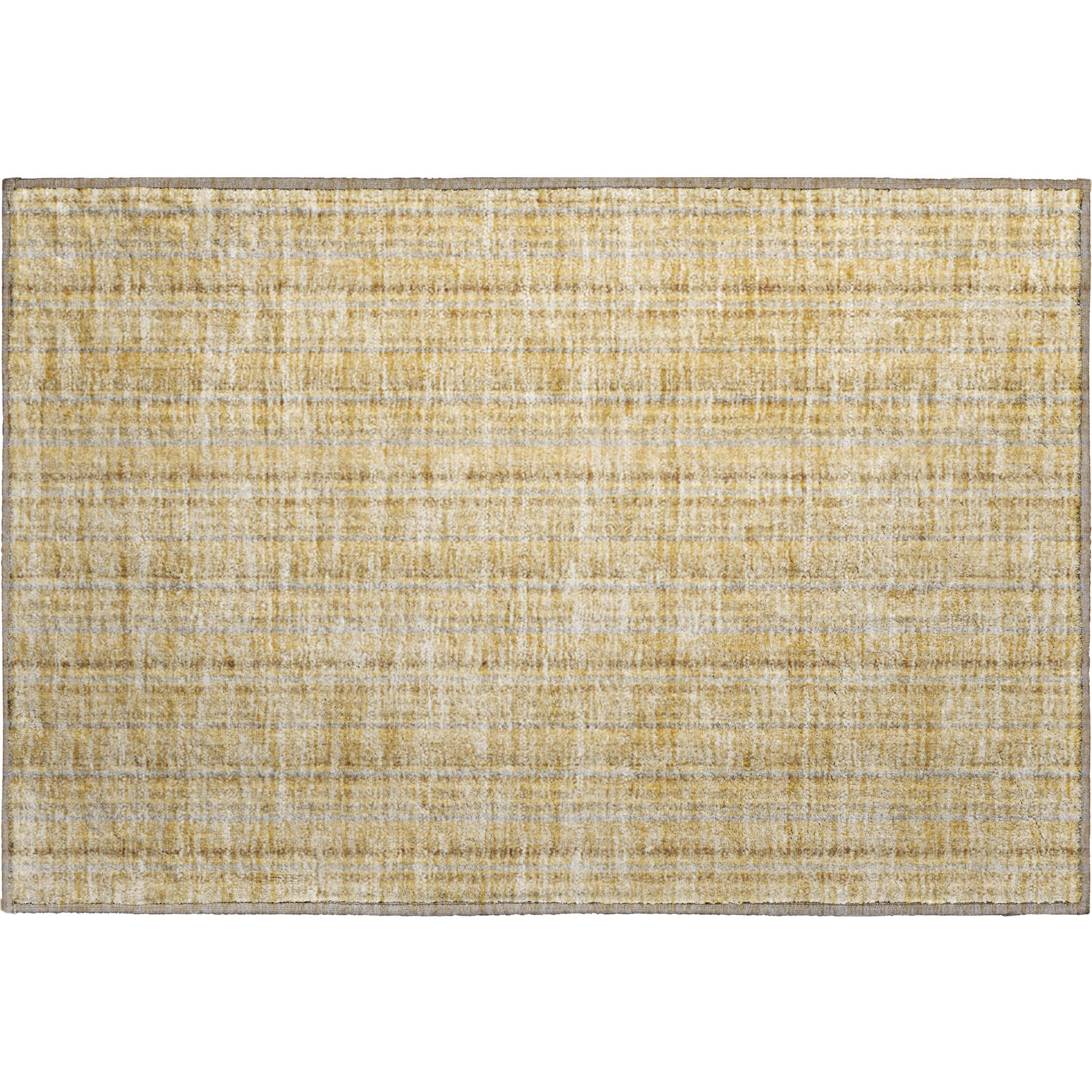 Ghent Machine Washable Transitional Wheat Gold Rug 1'8" x 2'6" #shape_Rectangle
