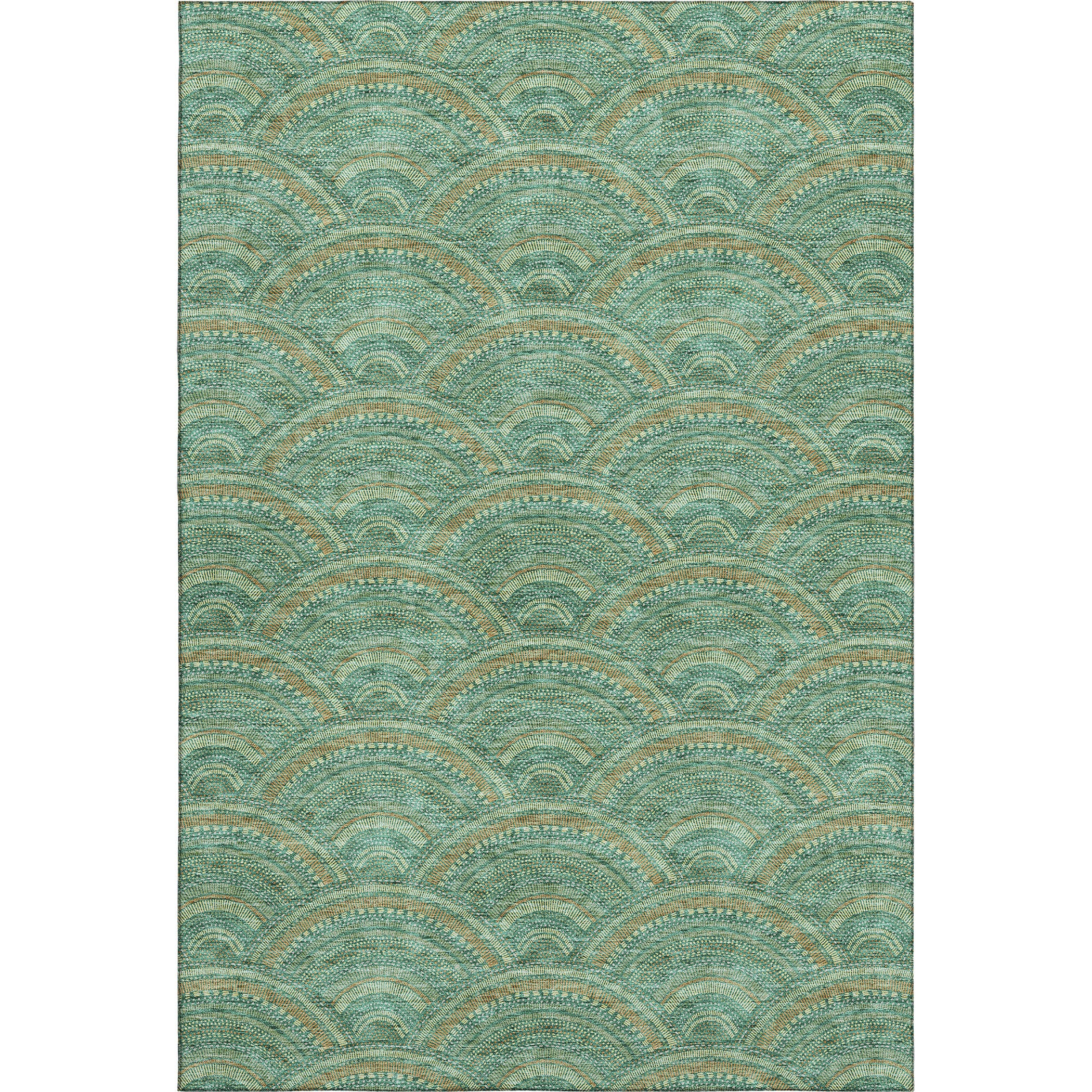 Nairobi Machine Washable Transitional Sage Green Rug 2'6" x 3'10" #shape_Rectangle