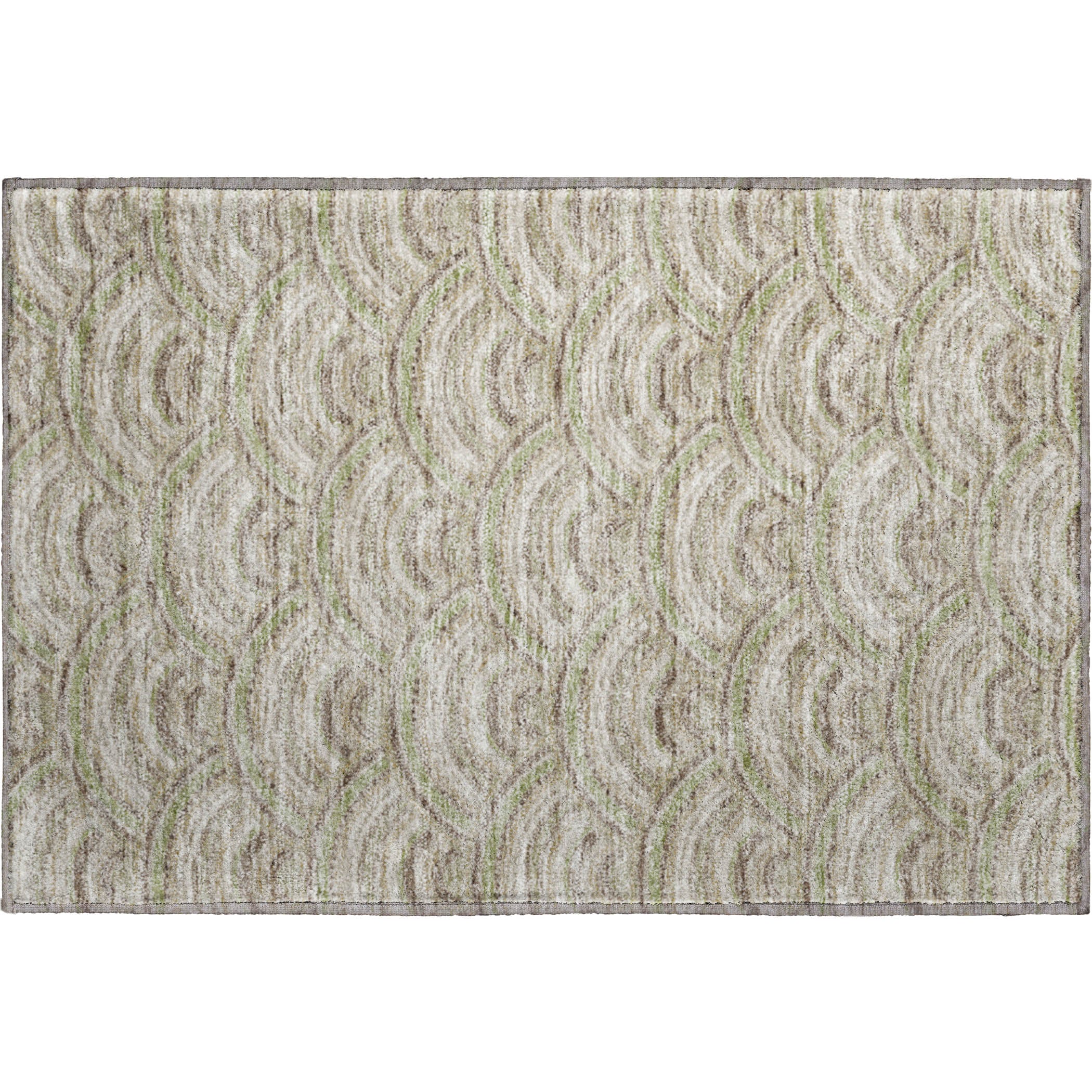 Nairobi Machine Washable Transitional Taupe Brown Rug 1'8" x 2'6" #shape_Rectangle