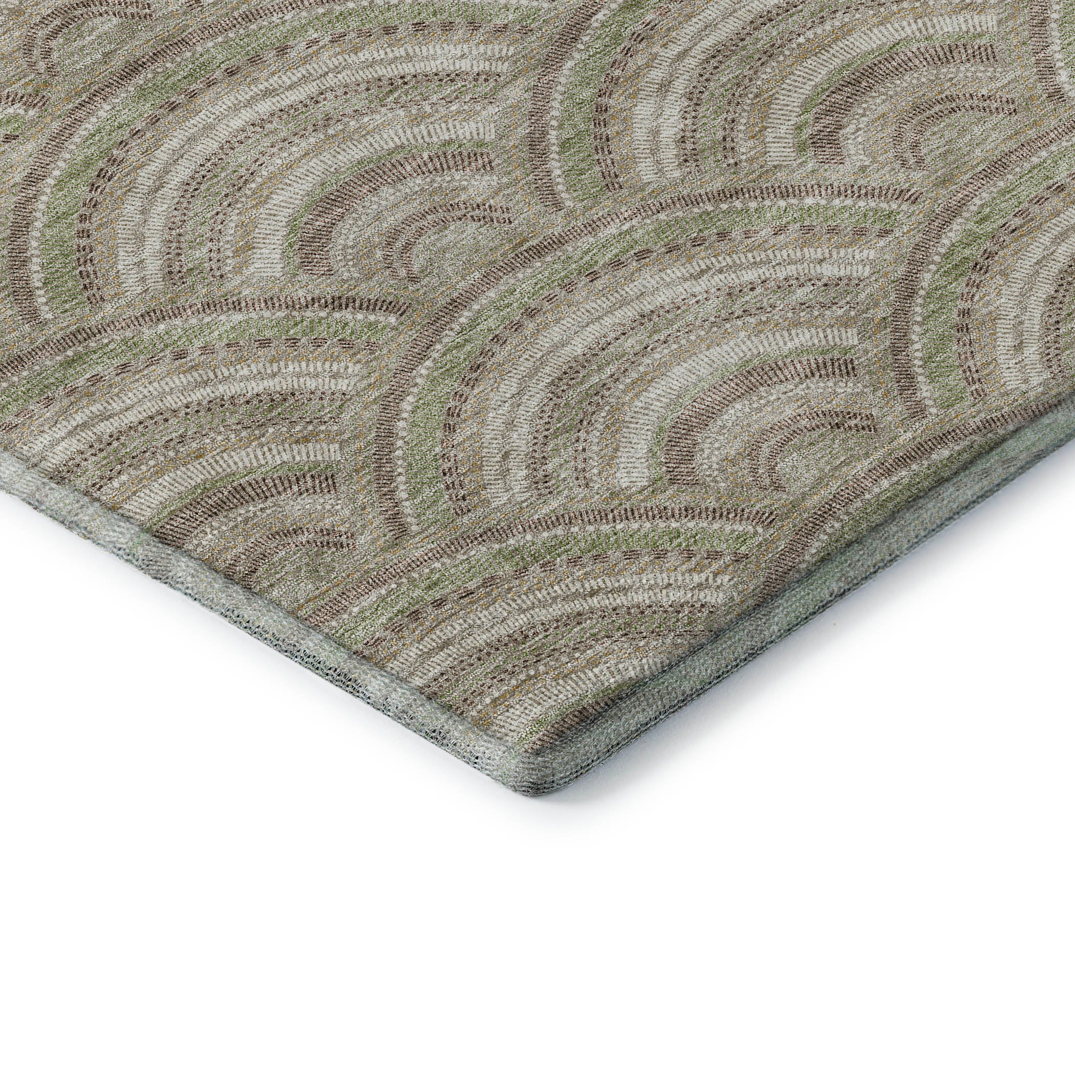 Nairobi Machine Washable Transitional Taupe Brown Rug 1'8" x 2'6" #shape_Rectangle