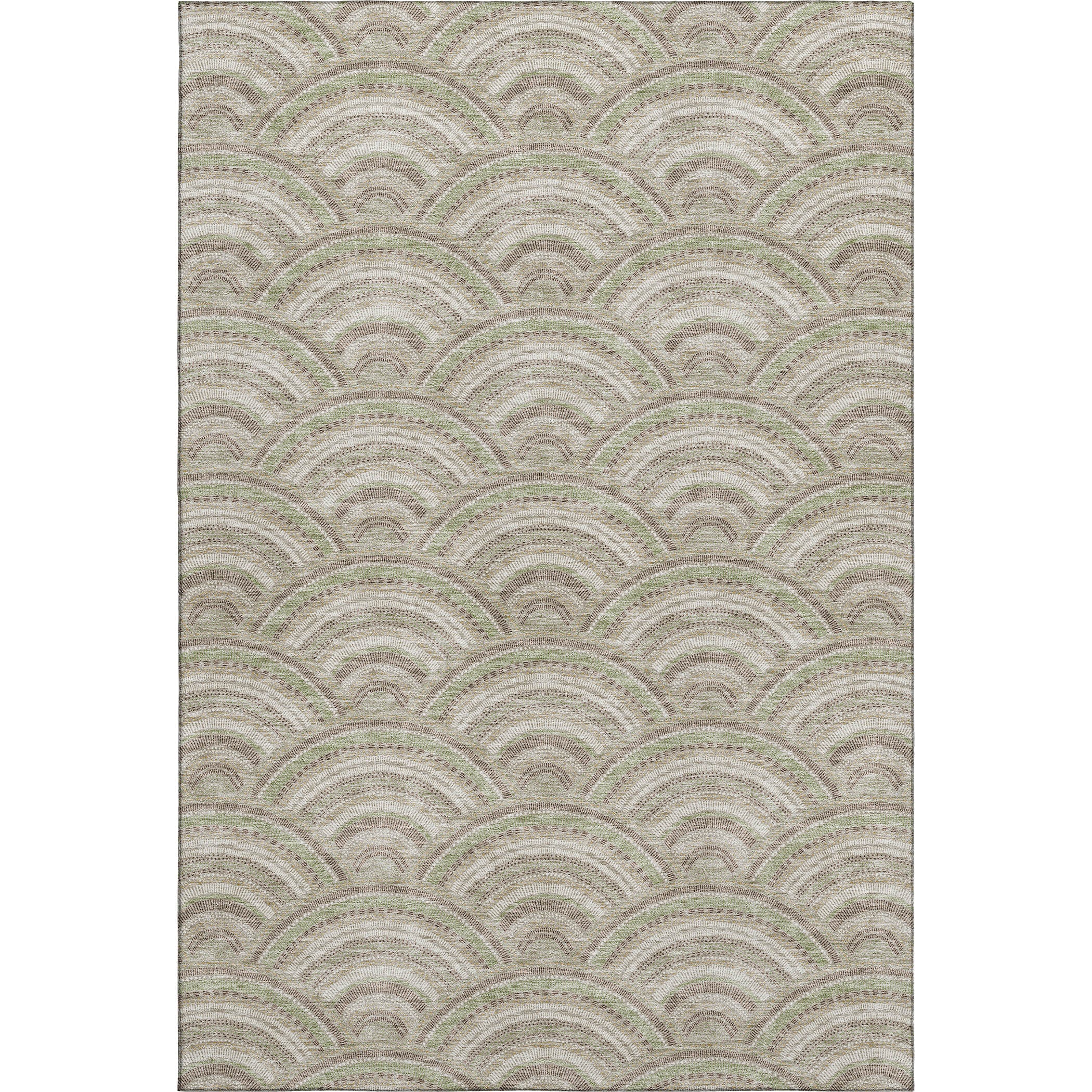 Nairobi Machine Washable Transitional Taupe Brown Rug 2'6" x 3'10" #shape_Rectangle
