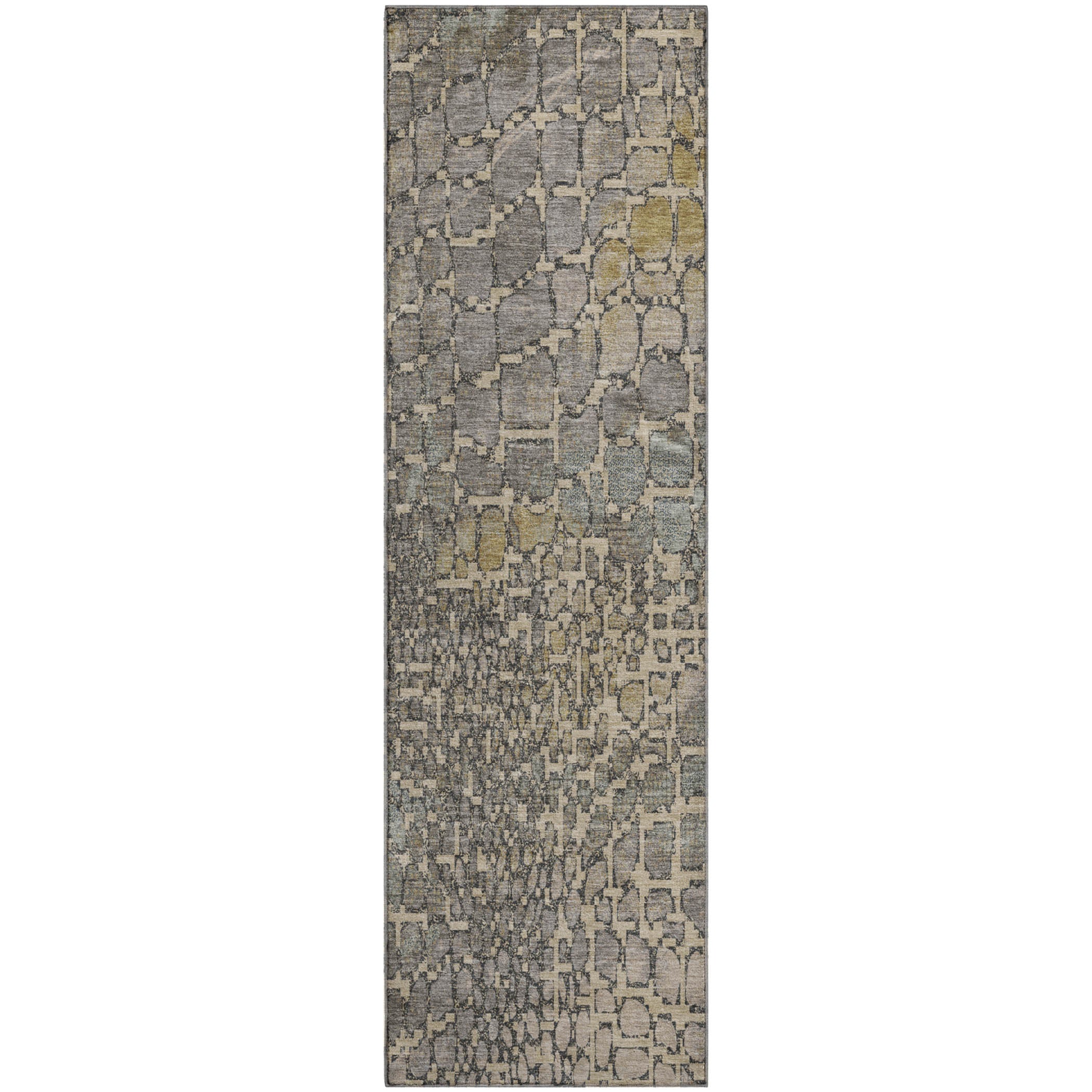 Sintra Machine Washable Transitional Putty Ivory Rug 2'3" x 7'6" #shape_Runner