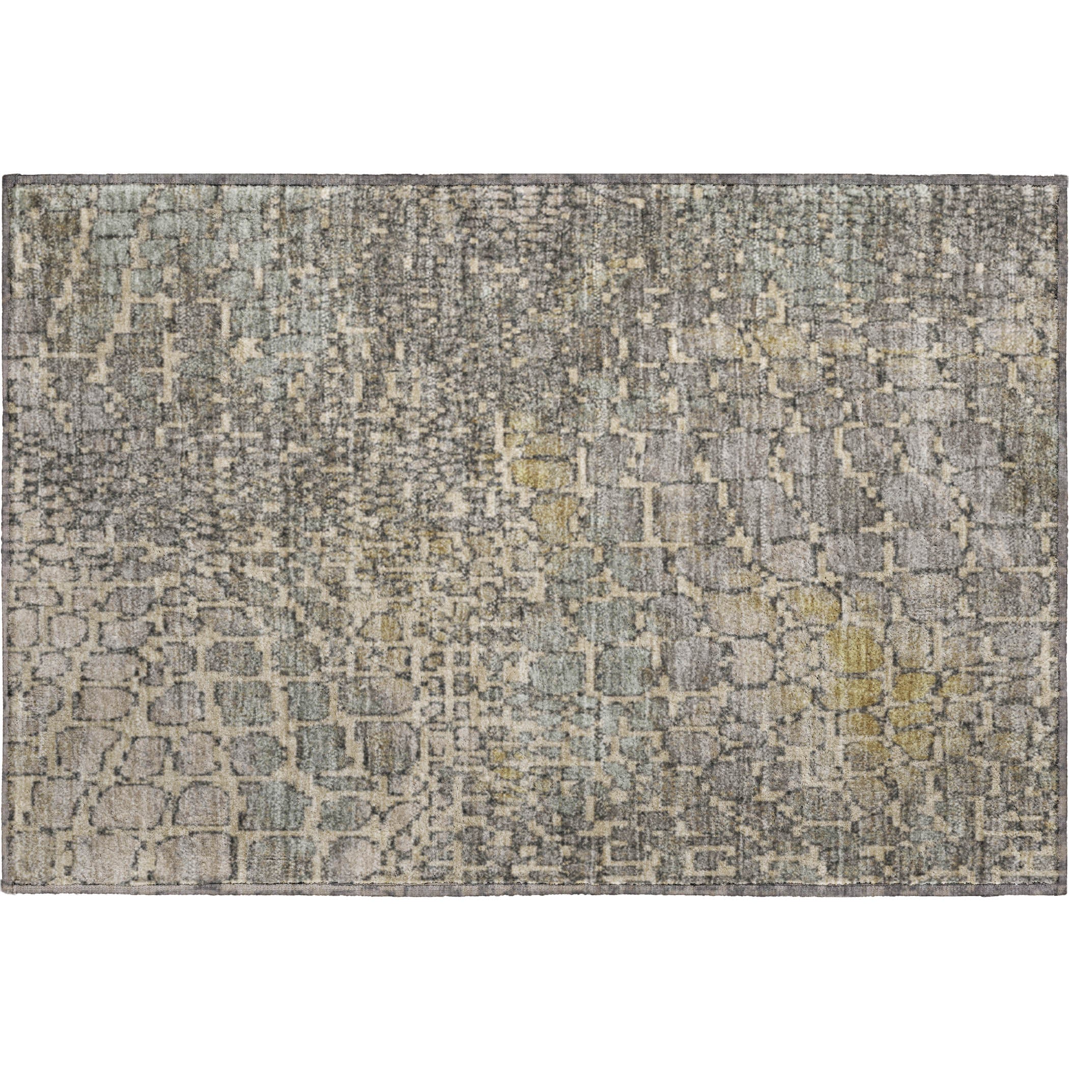 Sintra Machine Washable Transitional Putty Ivory Rug 1'8" x 2'6" #shape_Rectangle
