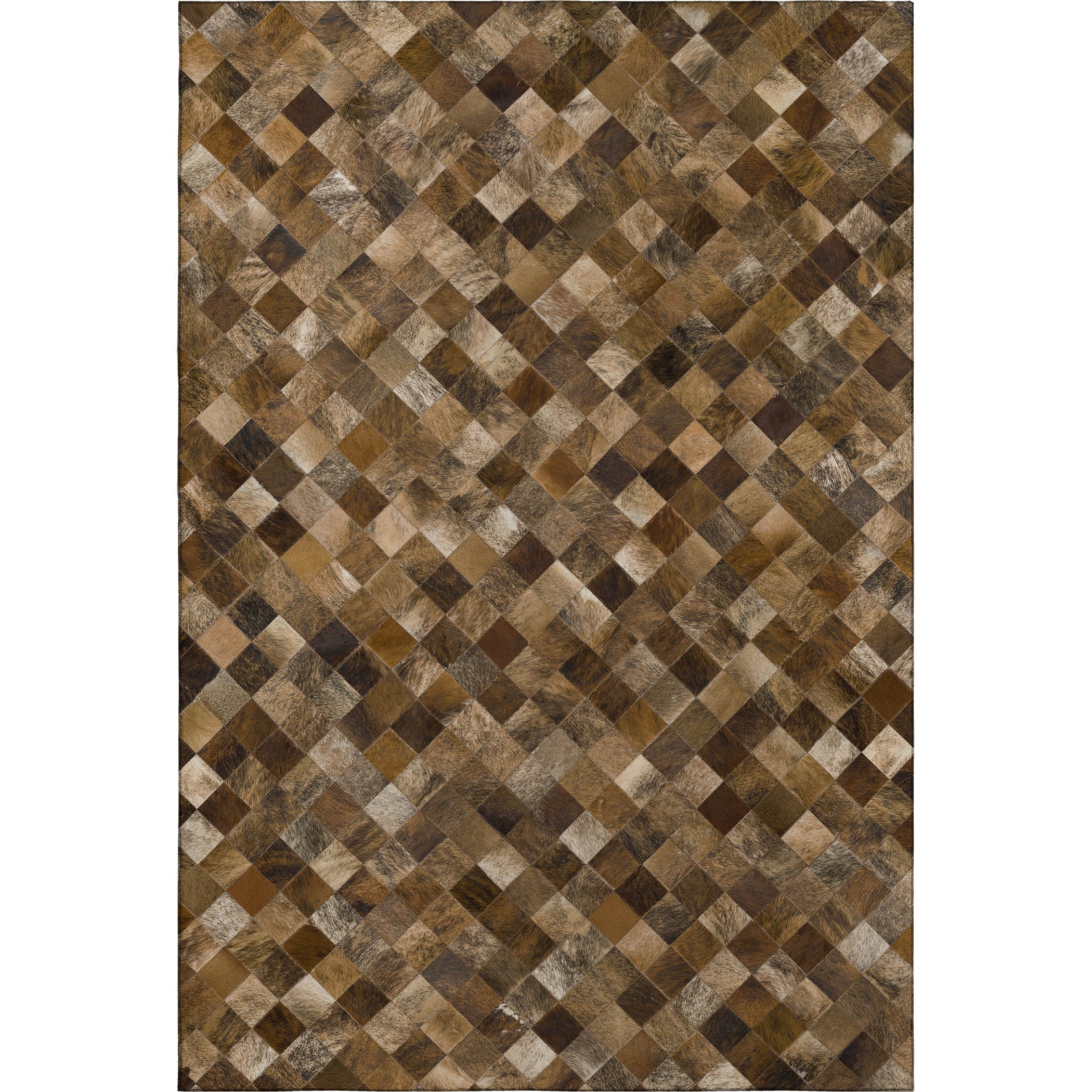 Nairobi Machine Washable Cowhide Brown Browns Rug 2'6" x 3'10" #shape_Rectangle