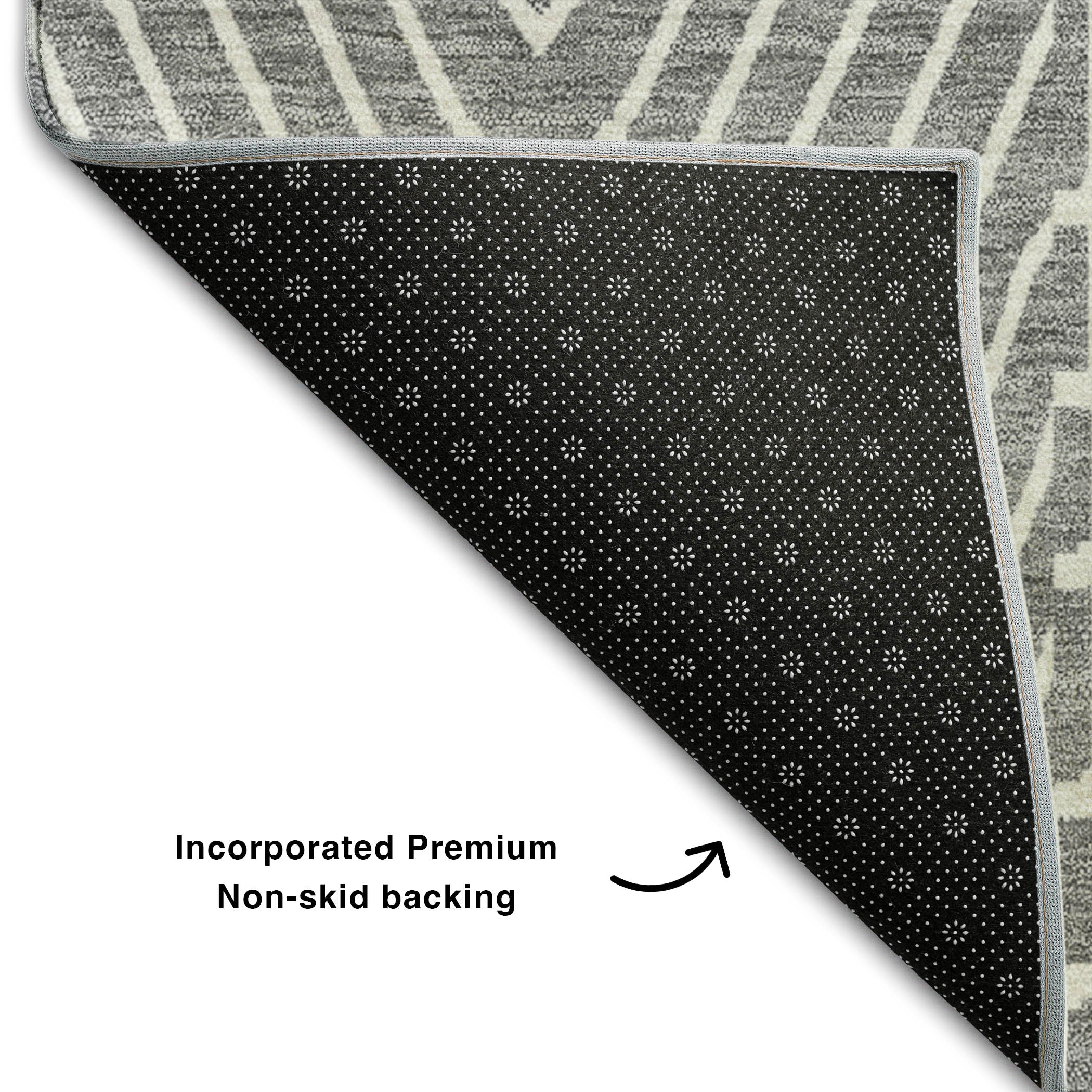 Athens Machine Washable Transitional Gray Rug 1'8" x 2'6" #shape_Rectangle