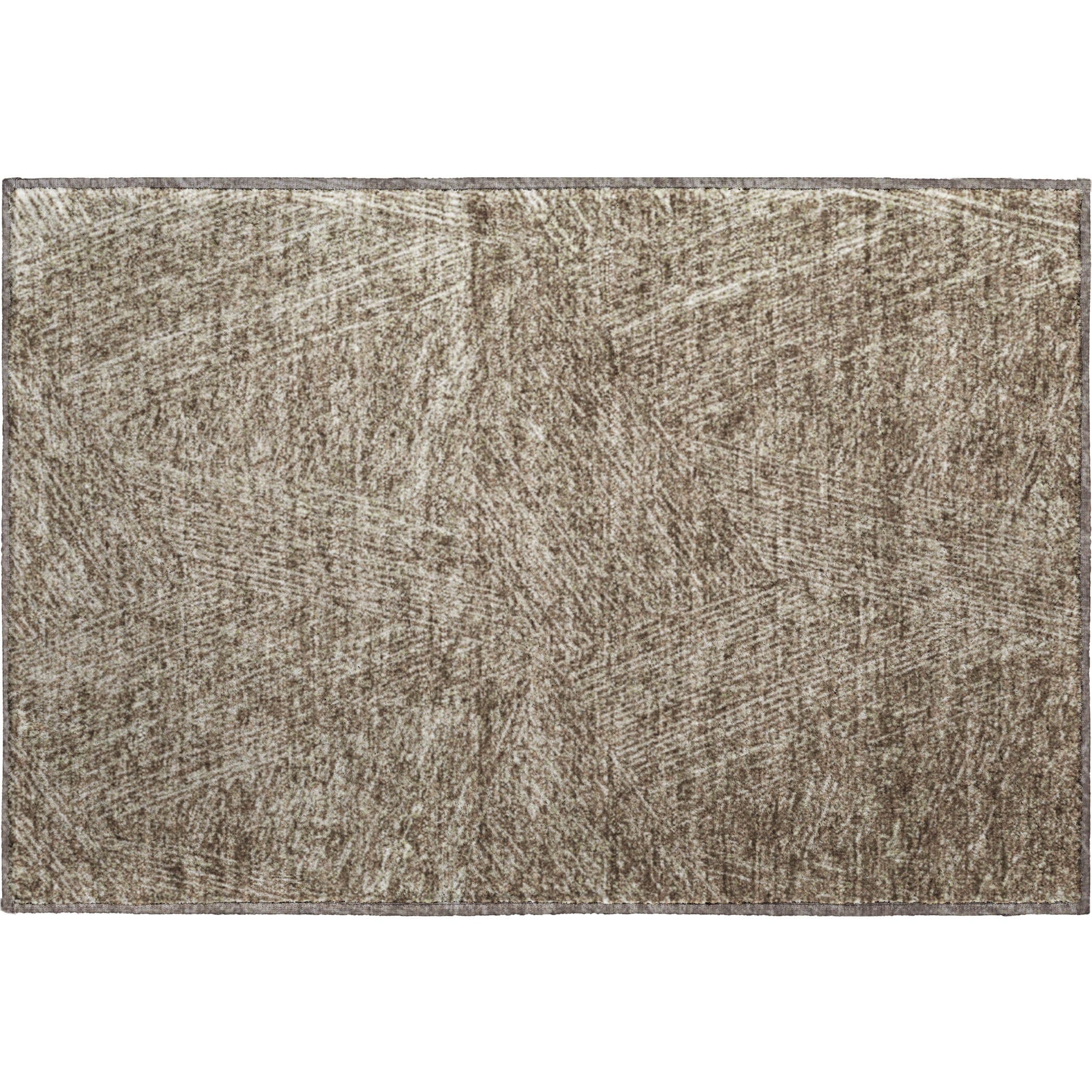Lisbon Machine Washable Transitional Chocolate Brown Rug 1'8" x 2'6" #shape_Rectangle