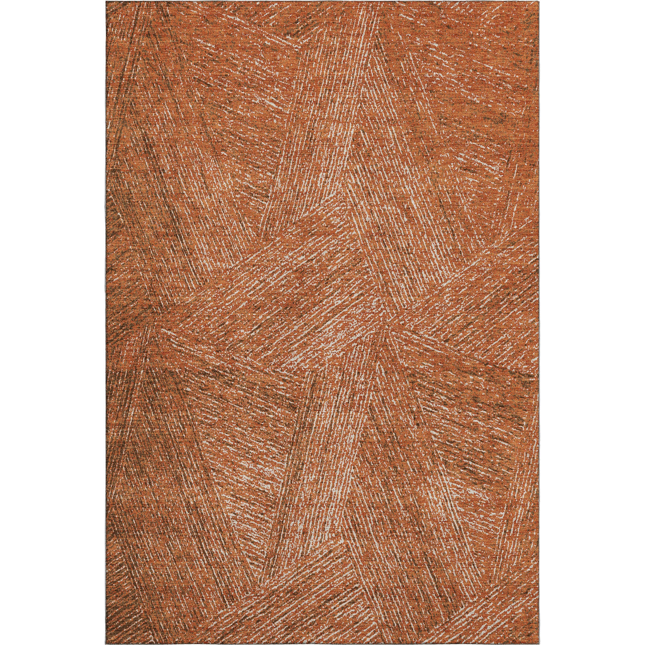 Lisbon Machine Washable Transitional Copper Orange Rug 2'6" x 3'10" #shape_Rectangle