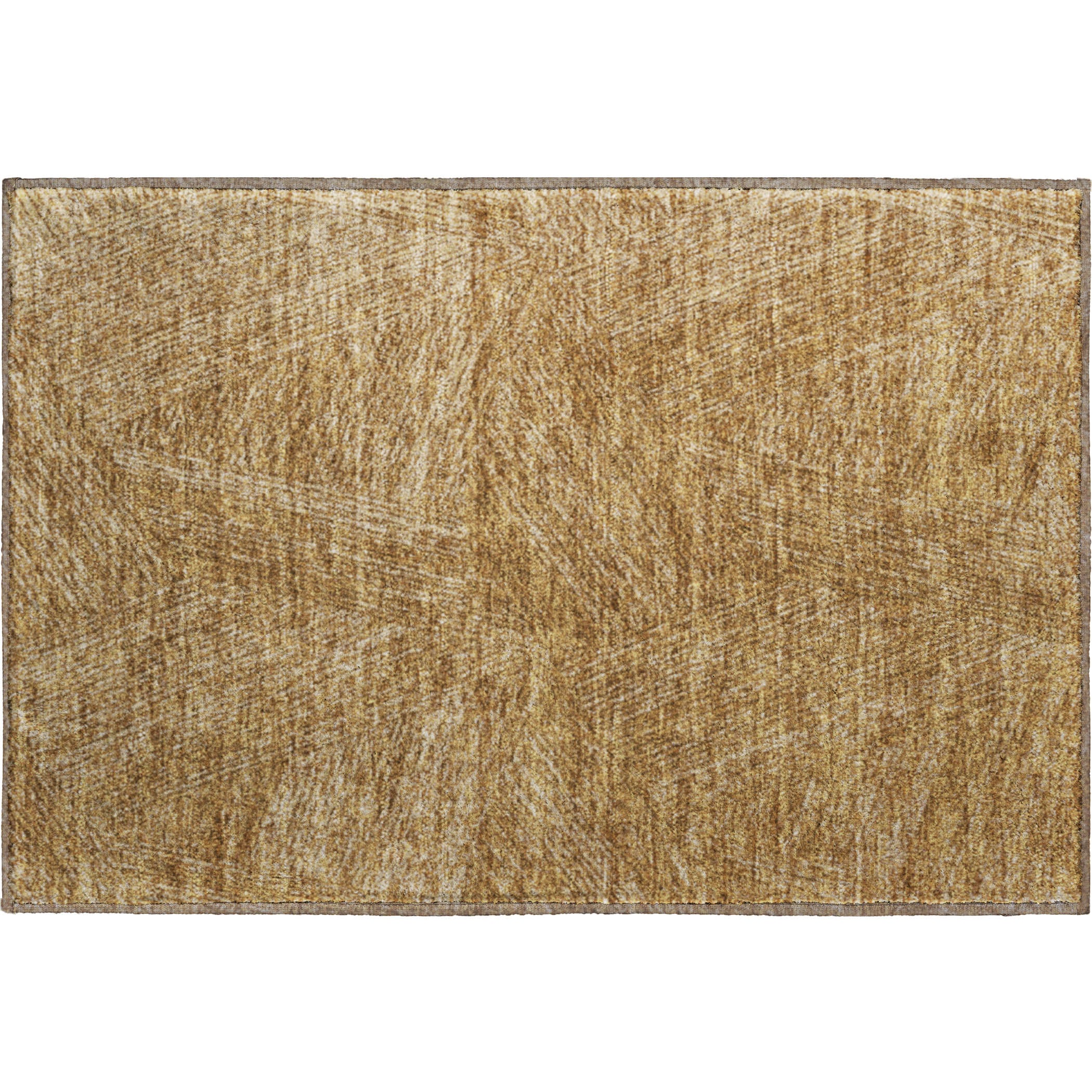 Lisbon Machine Washable Transitional Gold Rug 1'8" x 2'6" #shape_Rectangle