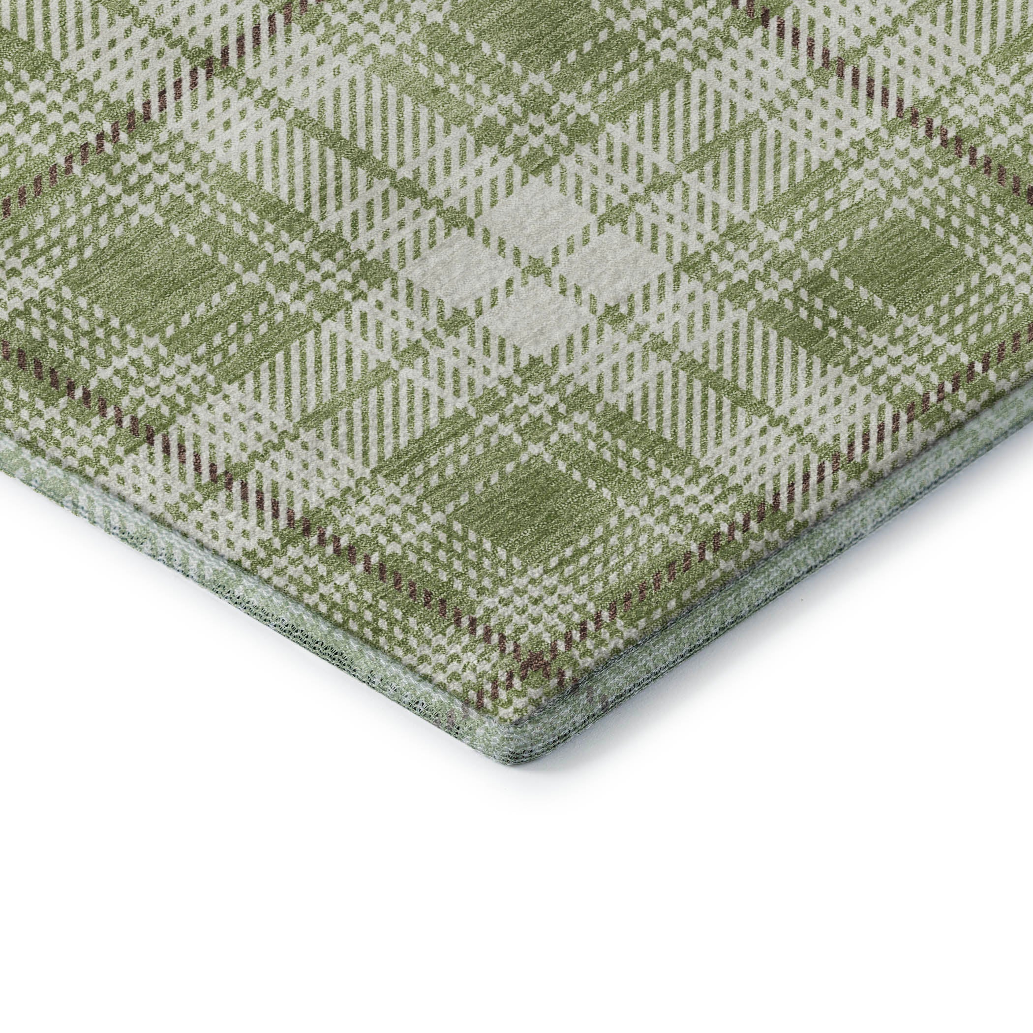 Budapest Machine Washable Transitional Aloe Green Rug 1'8" x 2'6" #shape_Rectangle