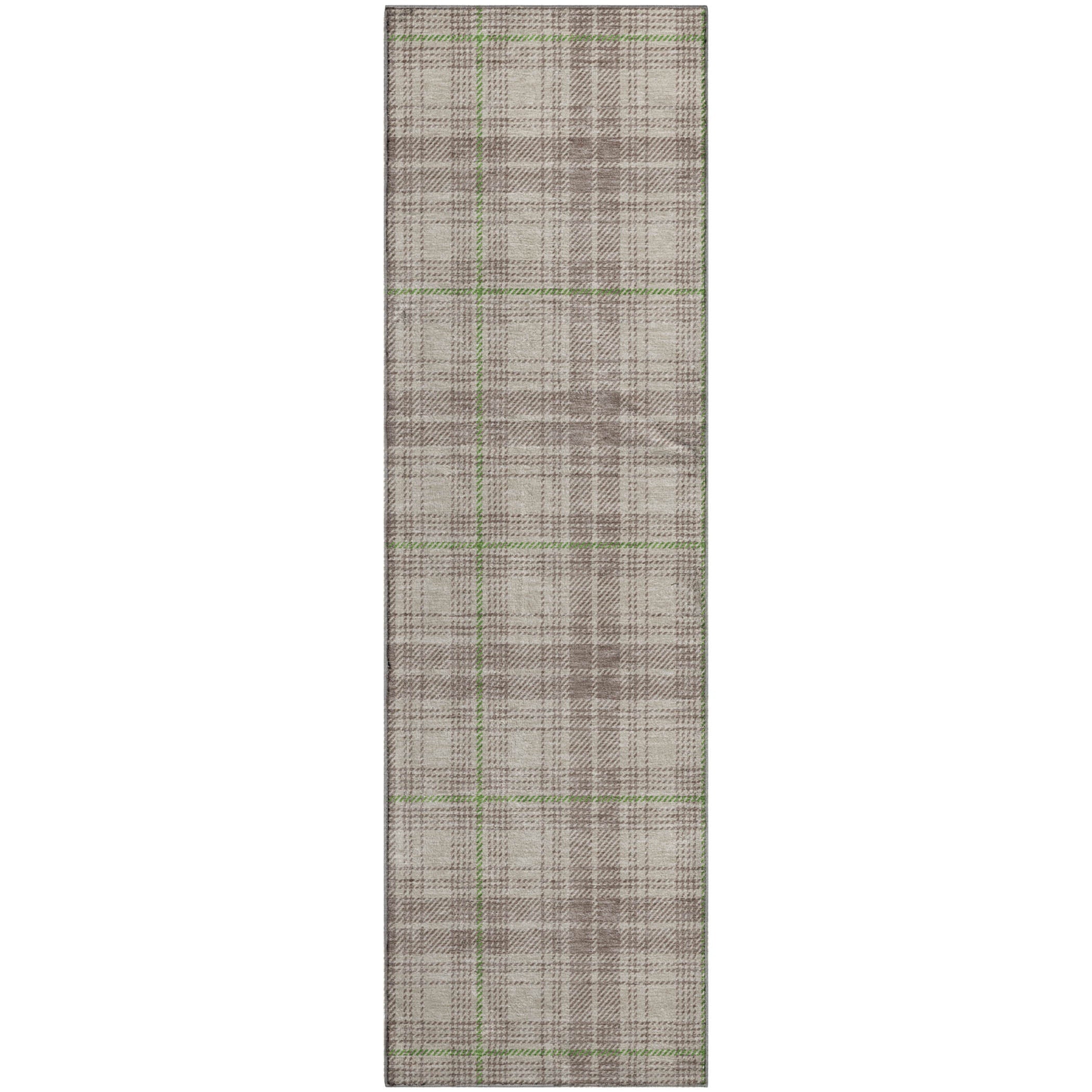 Budapest Machine Washable Transitional Beige Brown Rug 2'3" x 7'6" #shape_Runner