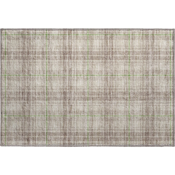 Budapest Machine Washable Transitional Beige Brown Rug 1'8" x 2'6"