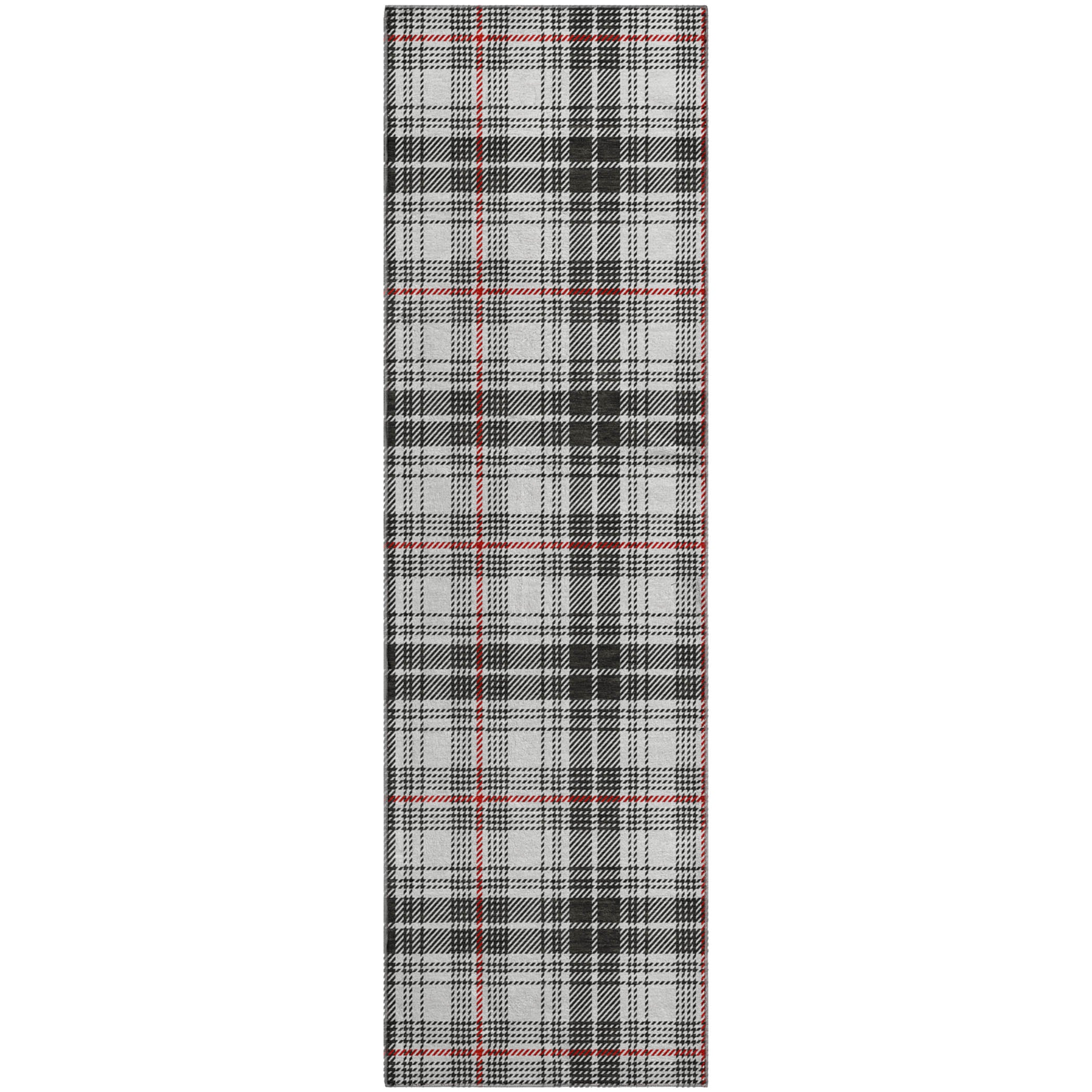 Budapest Machine Washable Transitional Black Rug 2'3" x 7'6" #shape_Runner
