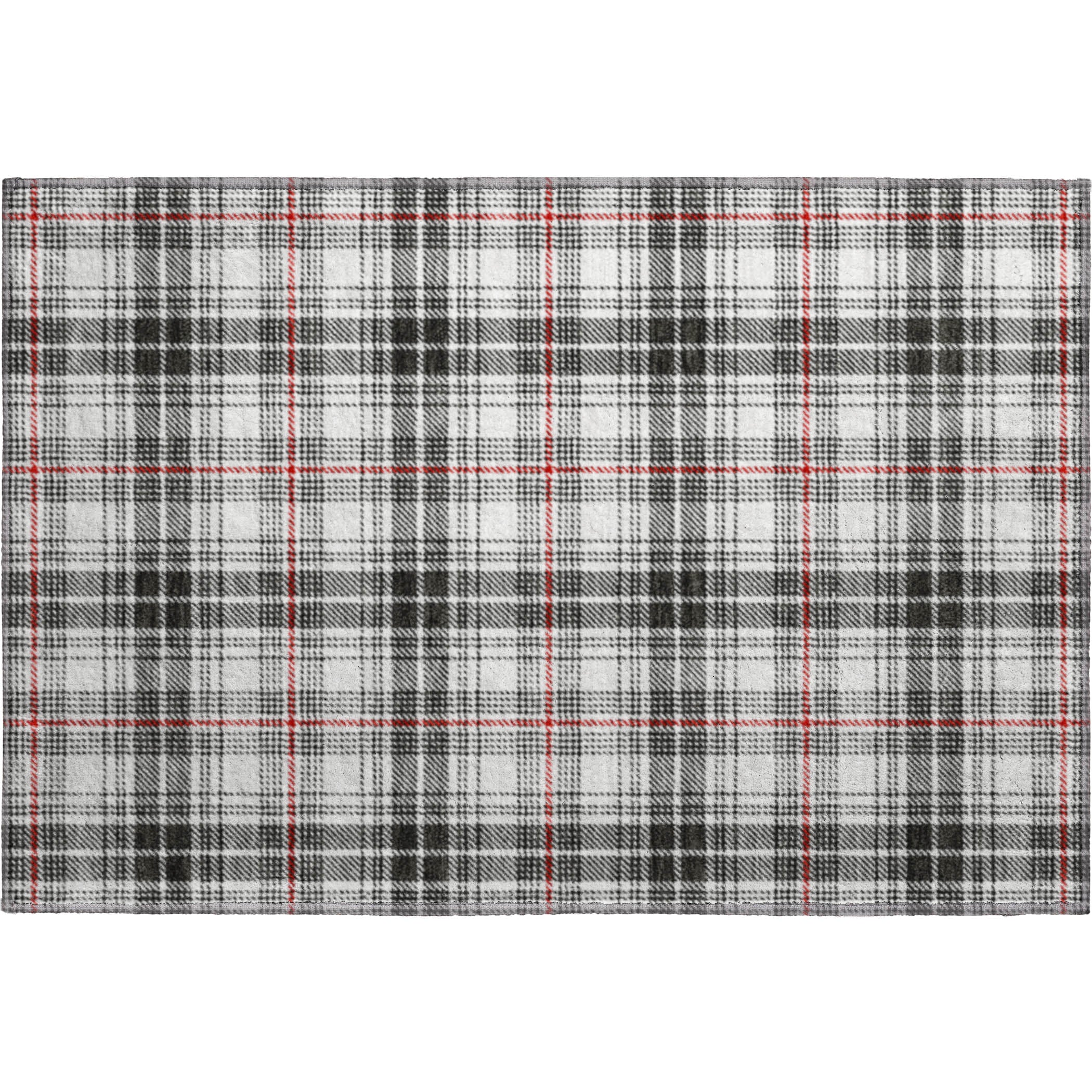 Budapest Machine Washable Transitional Black Rug 1'8" x 2'6" #shape_Rectangle