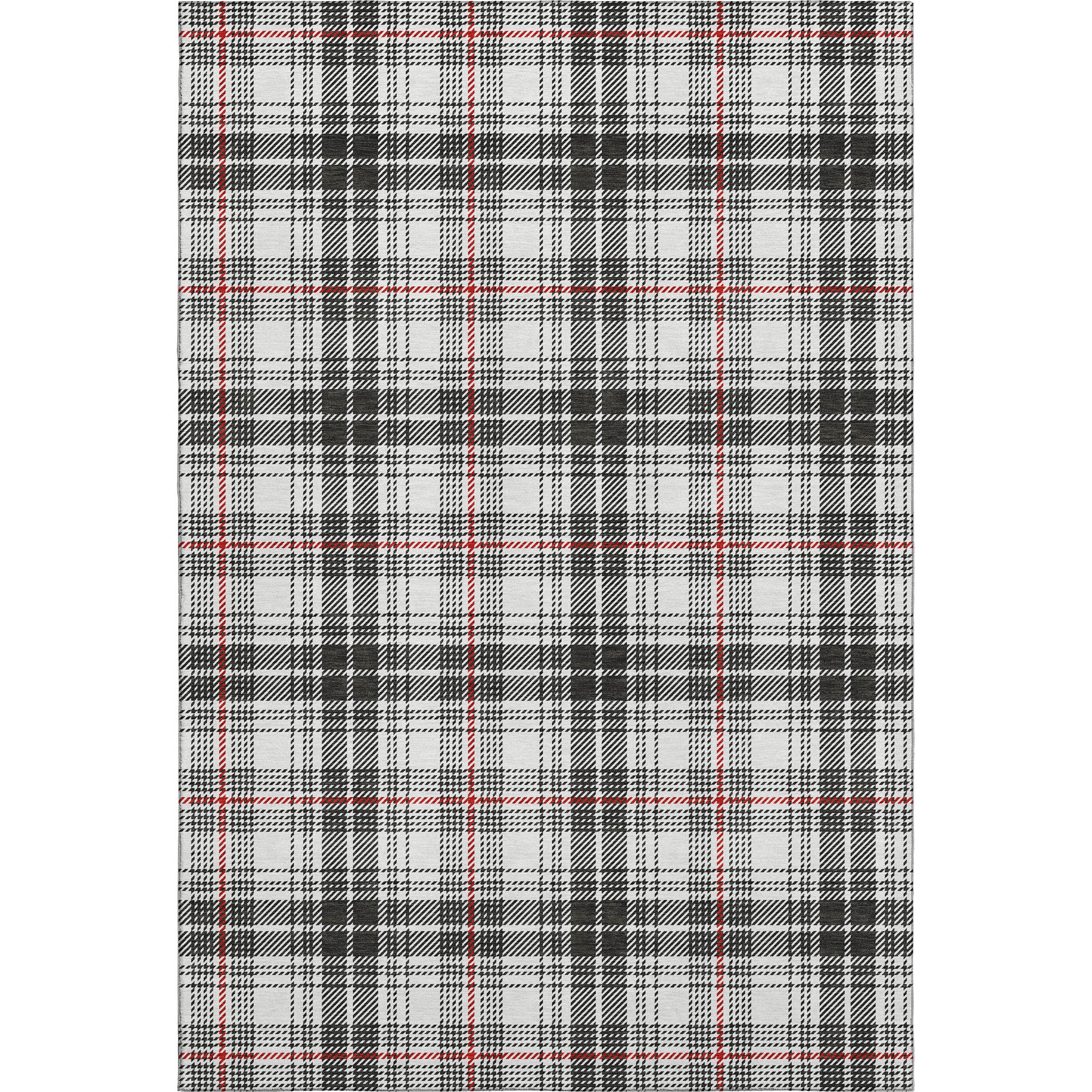 Budapest Machine Washable Transitional Black Rug 2'6" x 3'10" #shape_Rectangle