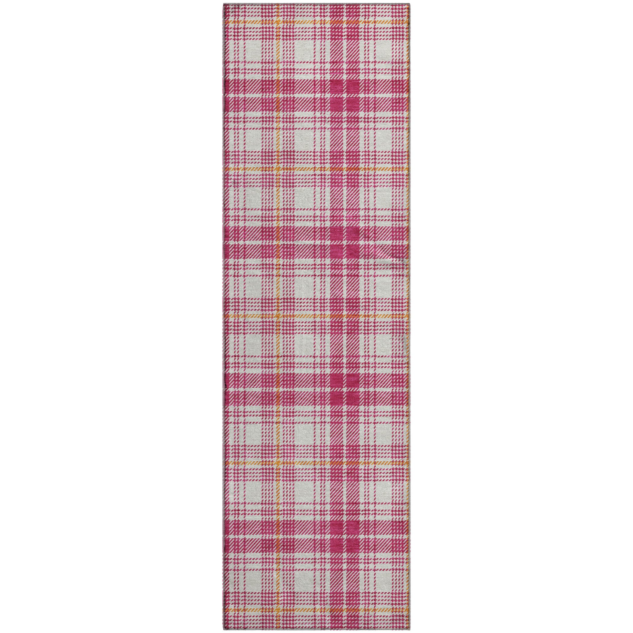 Budapest Machine Washable Transitional Blush Pink Rug 2'3" x 7'6" #shape_Runner