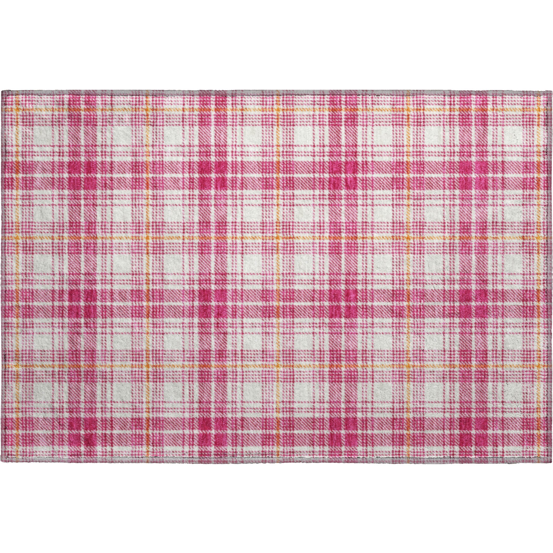 Budapest Machine Washable Transitional Blush Pink Rug 1'8" x 2'6" #shape_Rectangle