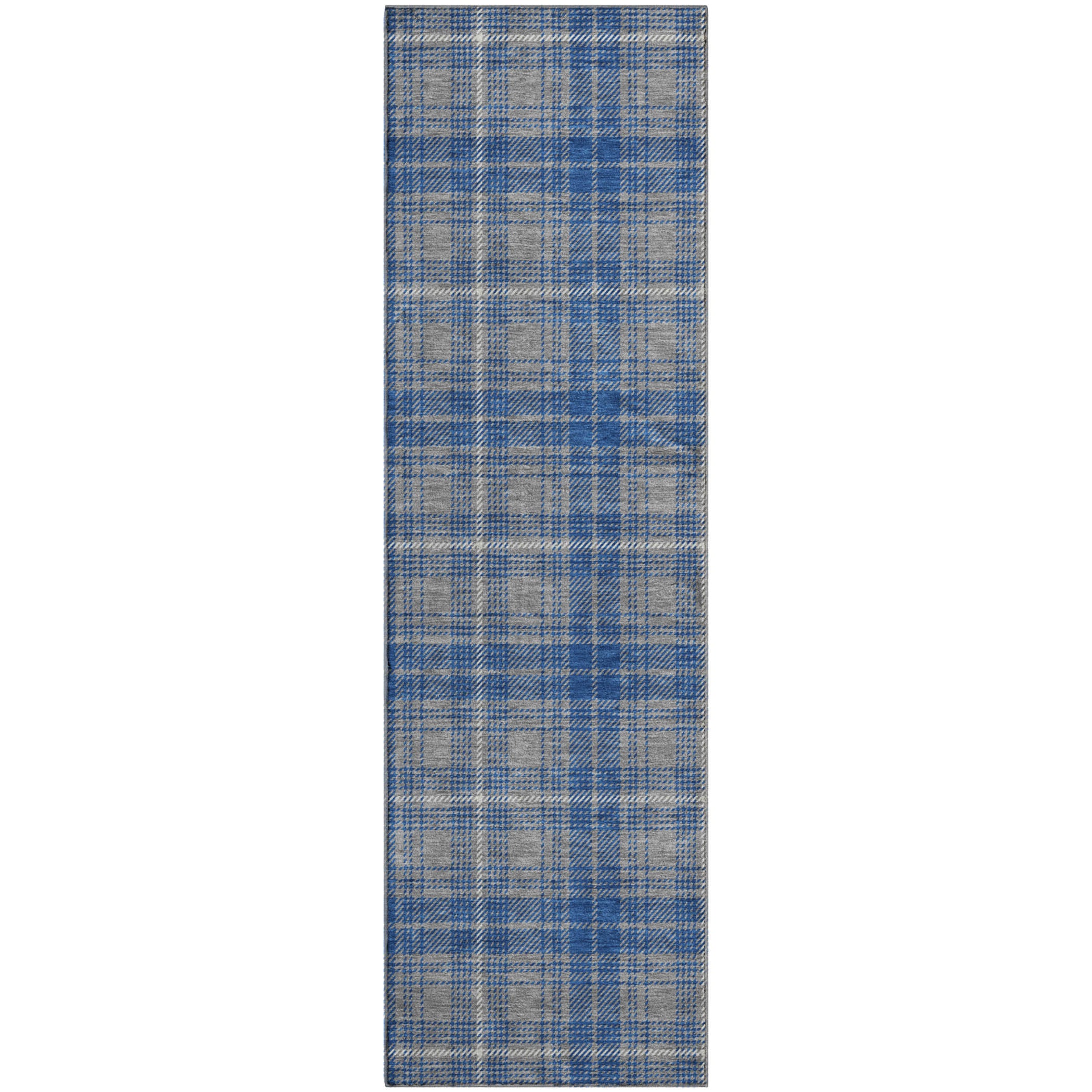 Budapest Machine Washable Transitional Gray Rug 2'3" x 7'6" #shape_Runner